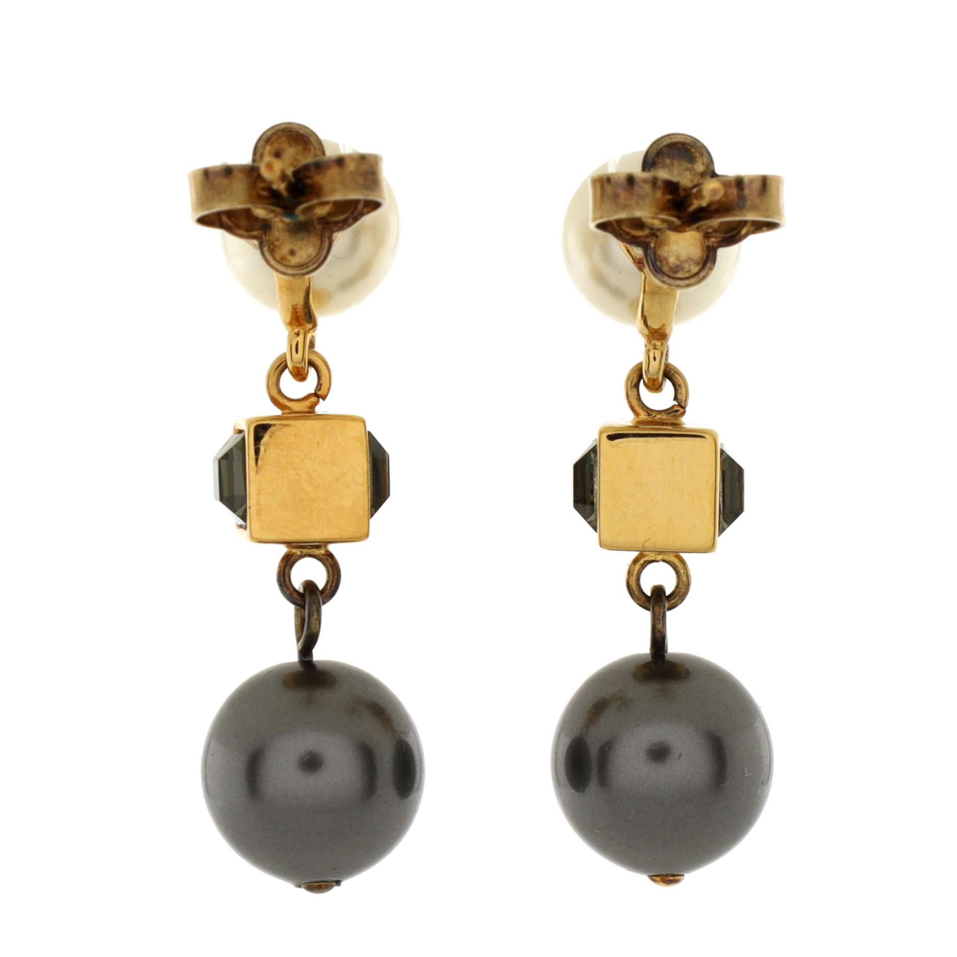 Louis Vuitton Gold Blooming Earrings Golden Metal ref.408524 - Joli Closet