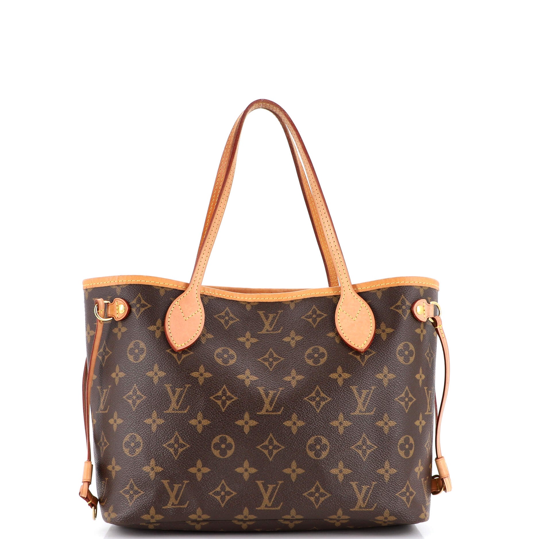 LOUIS VUITTON Neverfull MM Monogram Canvas Tote Bag Brown