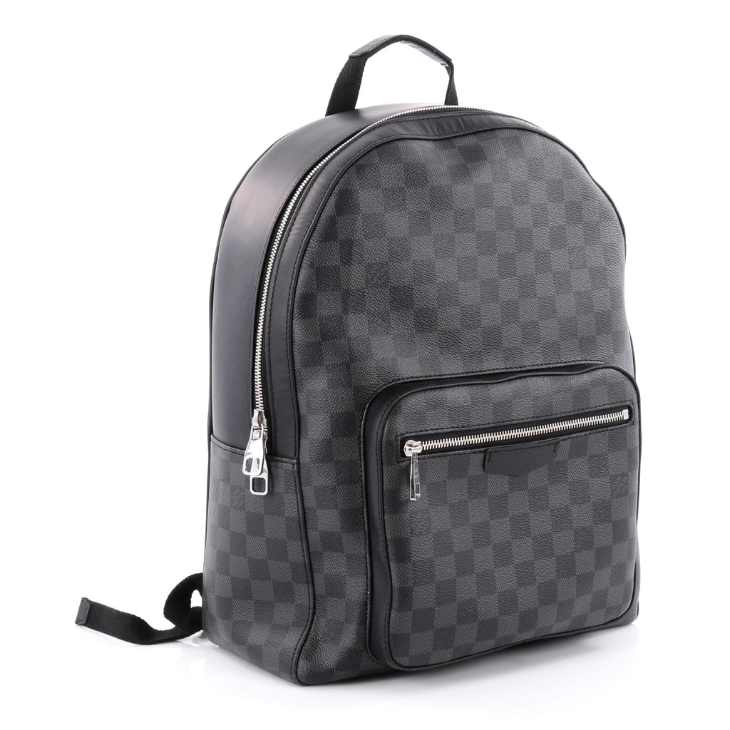 Louis Vuitton Josh Backpack Damier Graphite Giant Blue in Coated