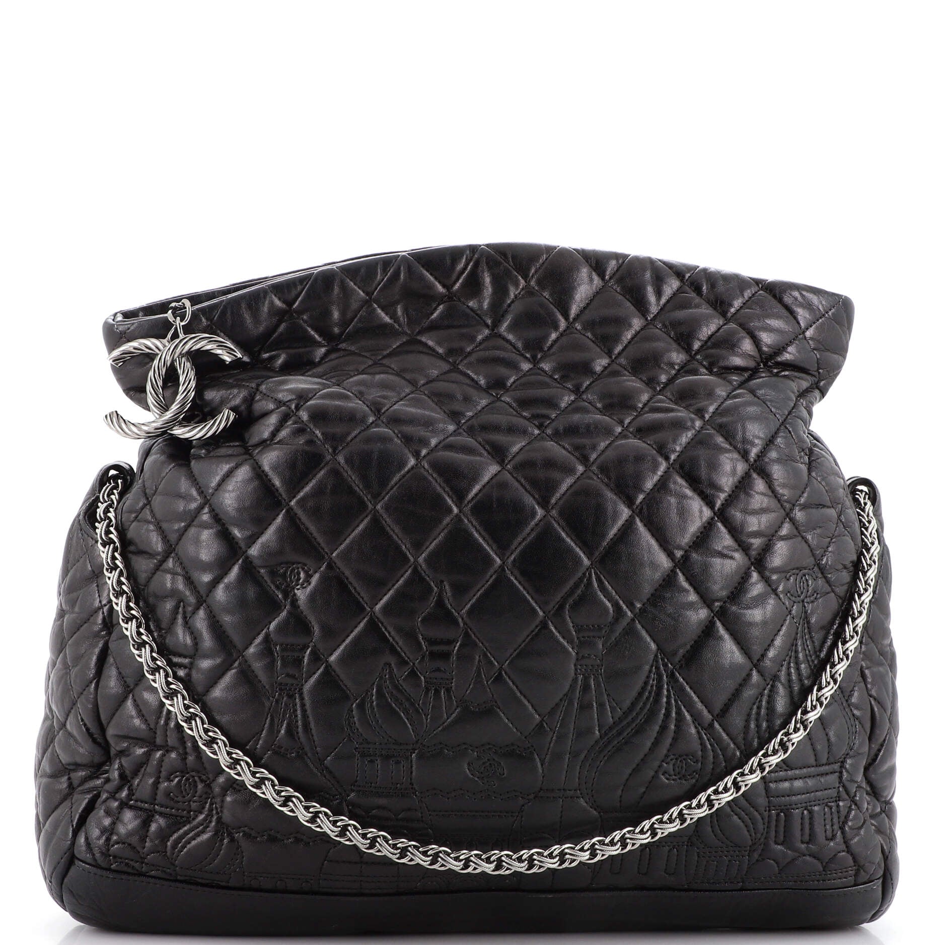 Chanel Timeless Quilted Black Paris-Dallas Bag