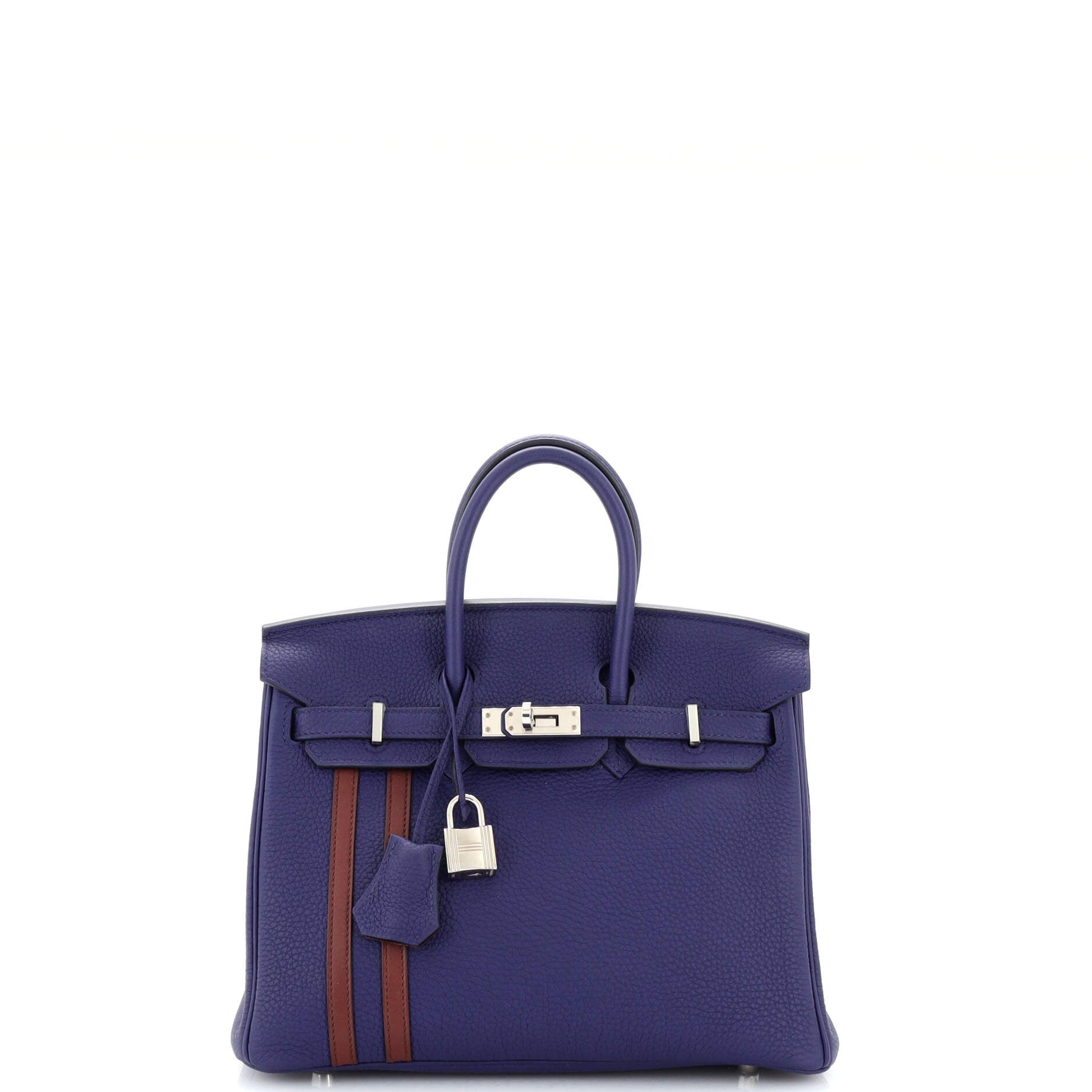 Hermes Bleu Du Nord Swift Leather Gold Finish Lindy 20 Bag Hermes