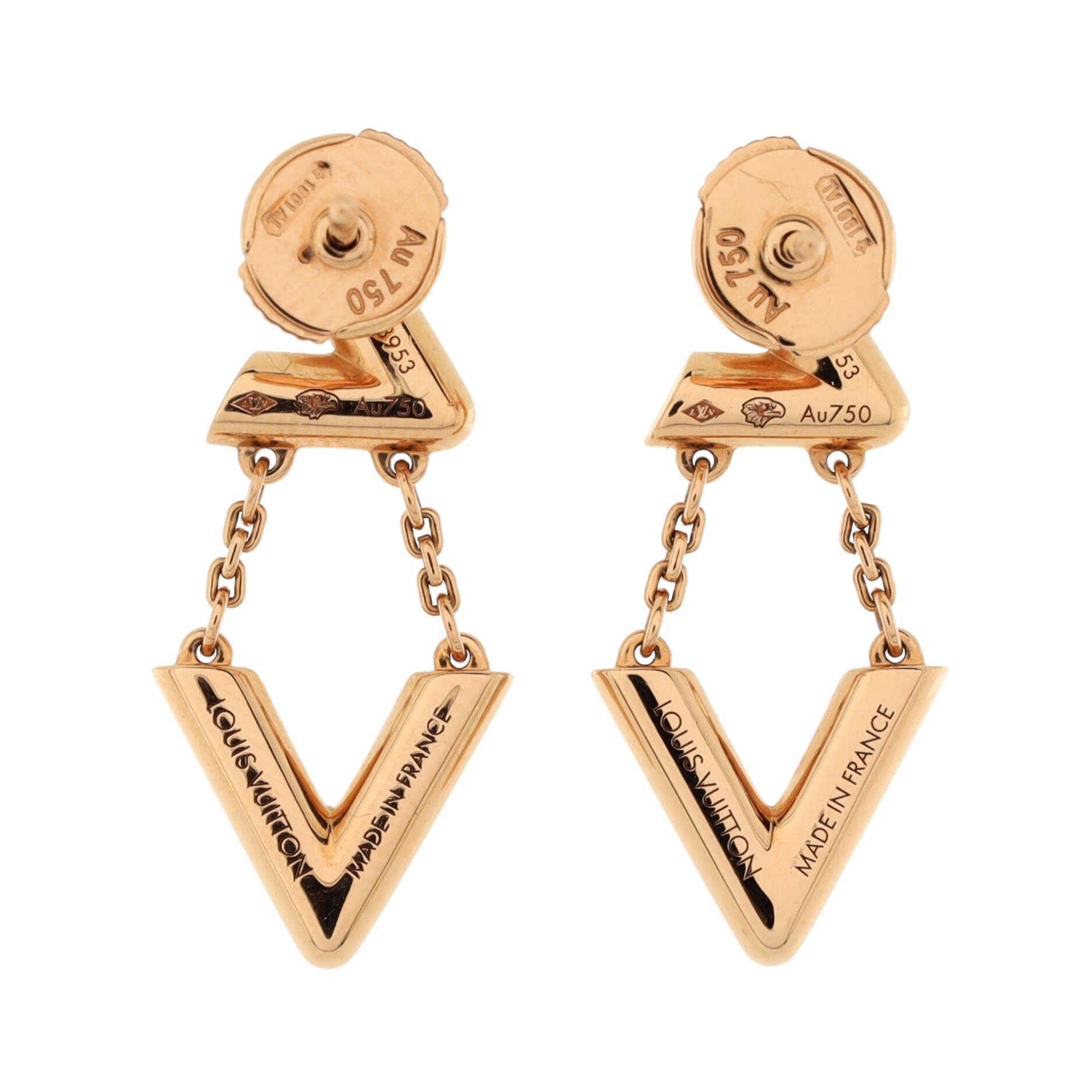 Louis Vuitton Gold Blooming Earrings Golden Metal ref.342794