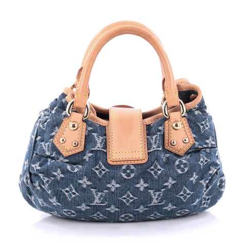 Buy Louis Vuitton Pleaty Handbag Denim Small Blue 2138301 ...