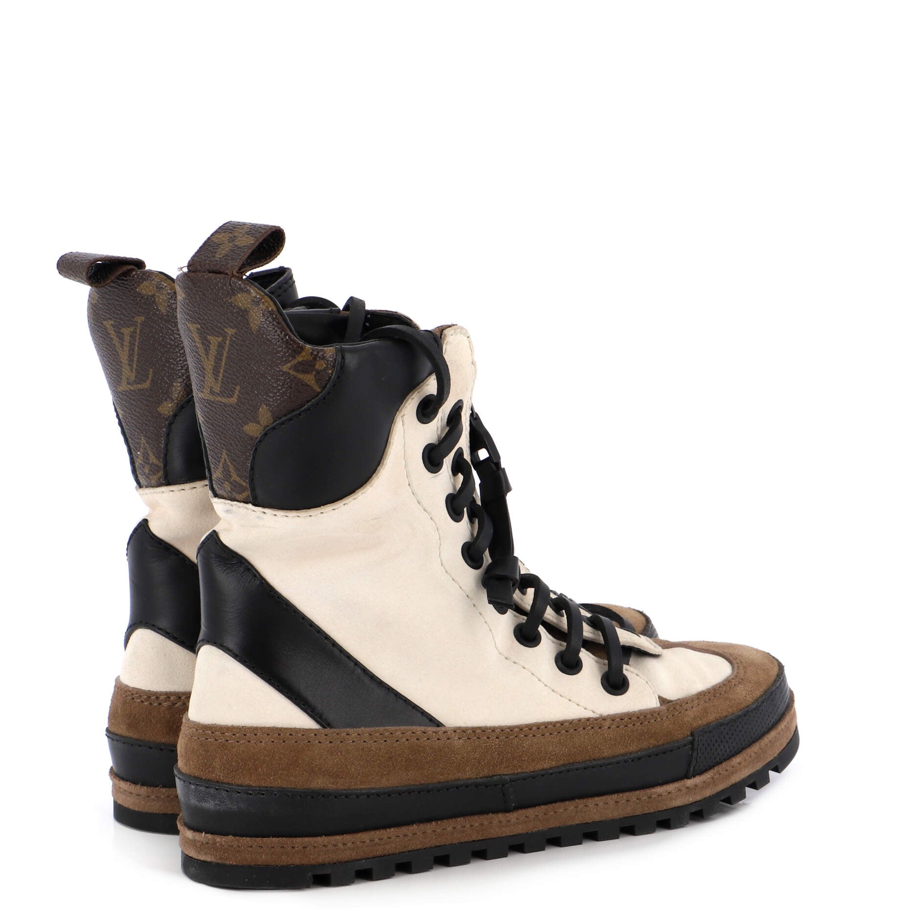 Louis Vuitton Palm Canyon Laureate Platform Desert Boots - Black