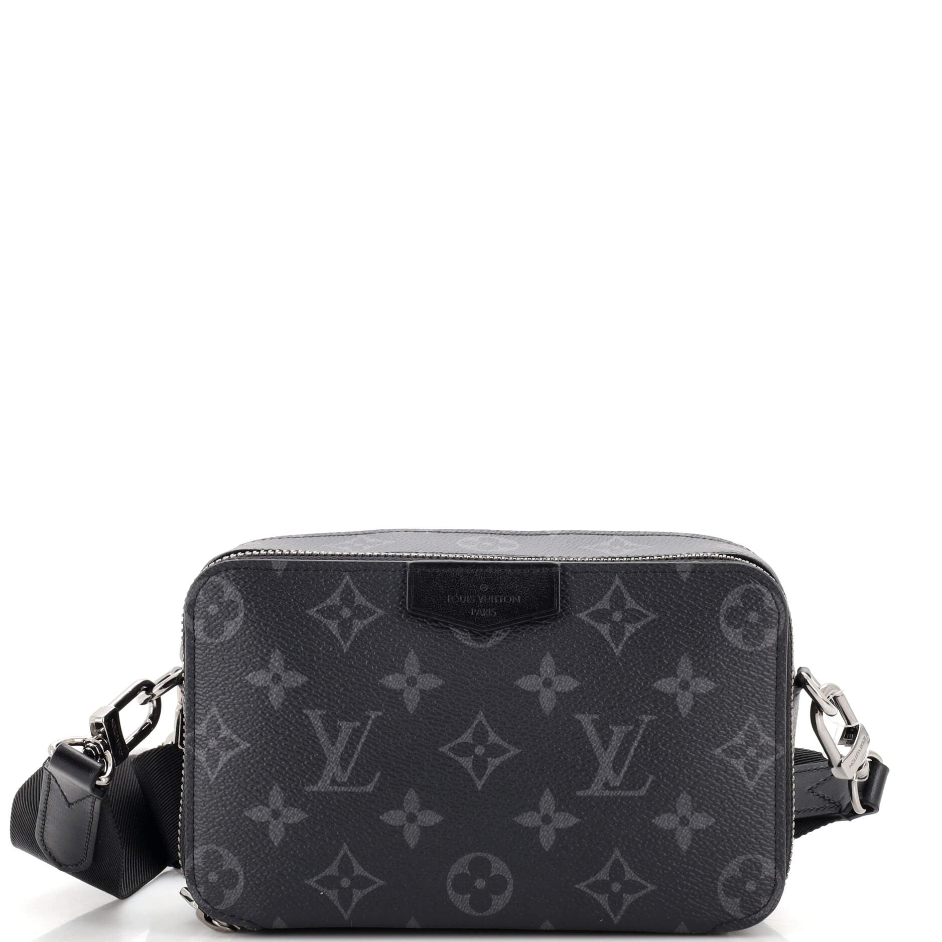 Alpha wearable wallet cloth bag Louis Vuitton Black in Cloth