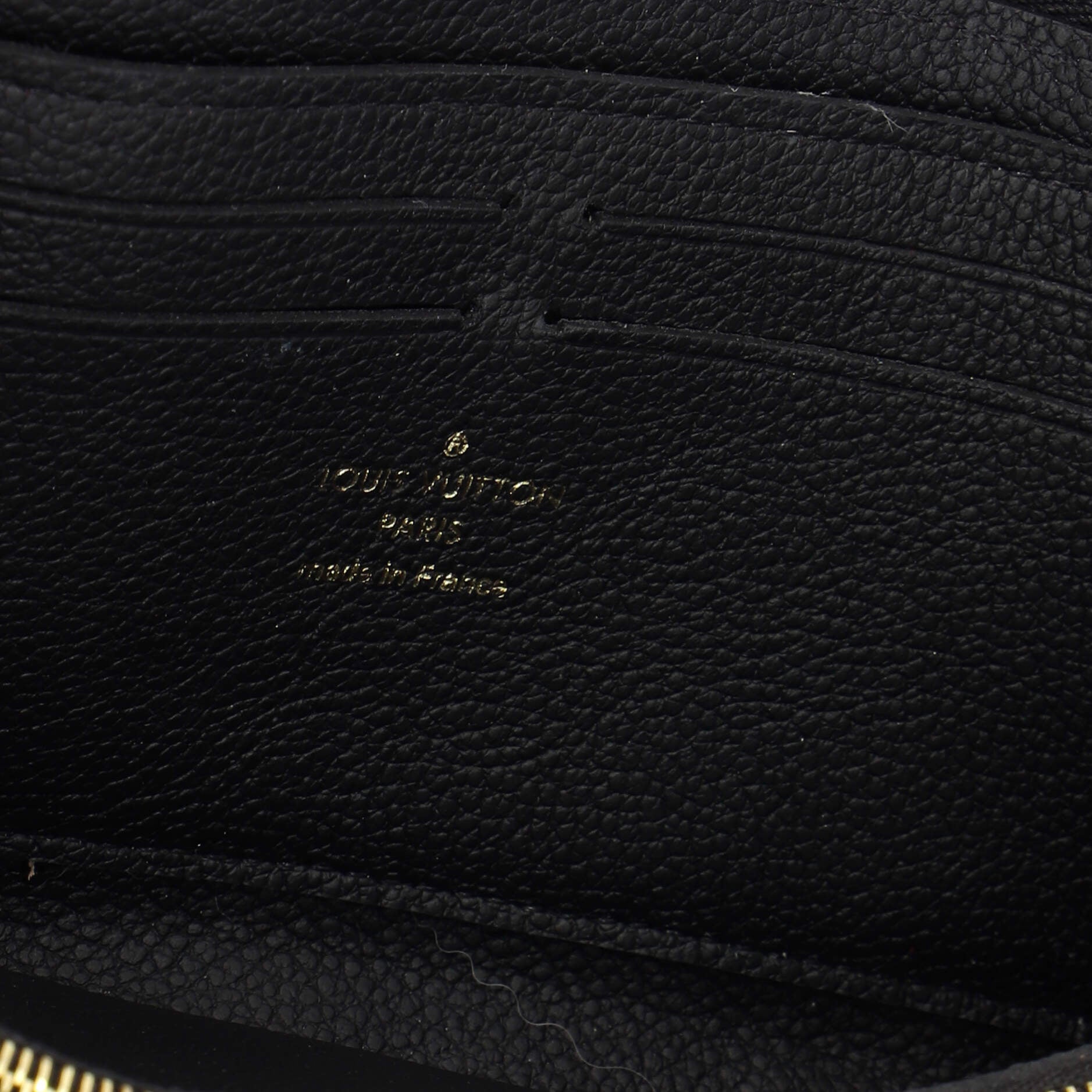 Louis Vuitton Black Empreinte Leather Capucines Wallet