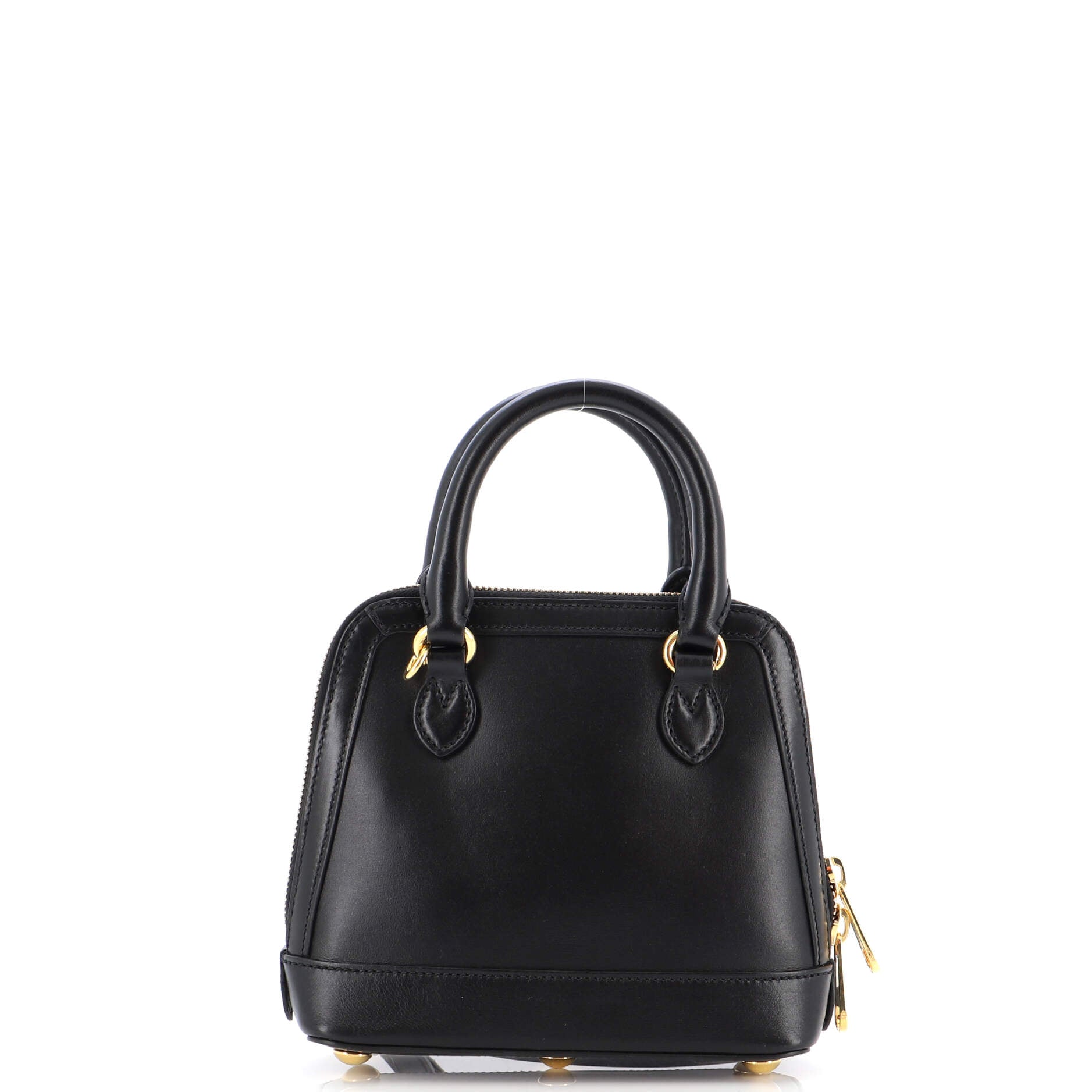 Gucci Horsebit 1955 mini rounded bag in black leather