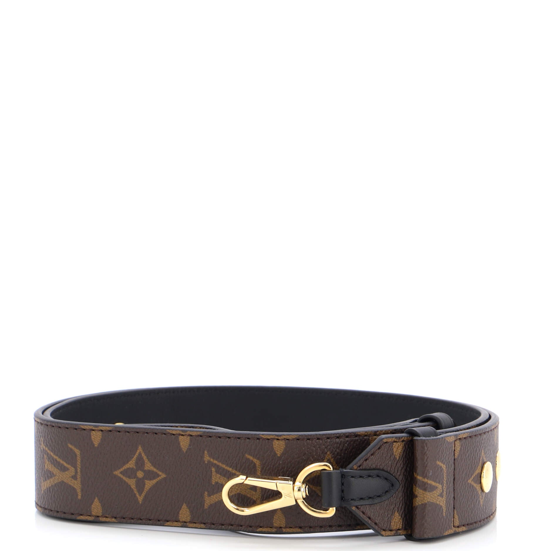 LOUIS VUITTON Reverse Monogram Bandouliere Shoulder Strap XL Black