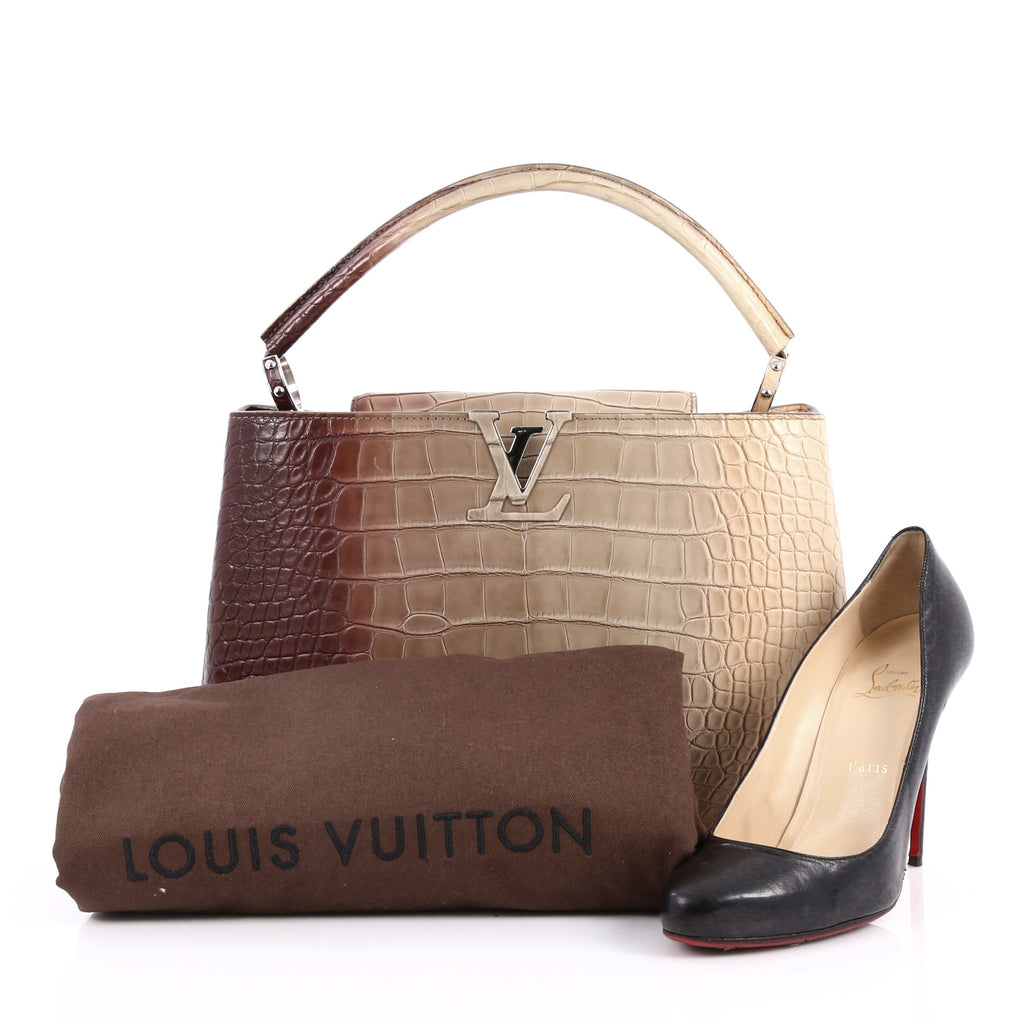 Louis Vuitton Capucines Bags in Ostrich, Python And Crocodile Leathers, Bragmybag