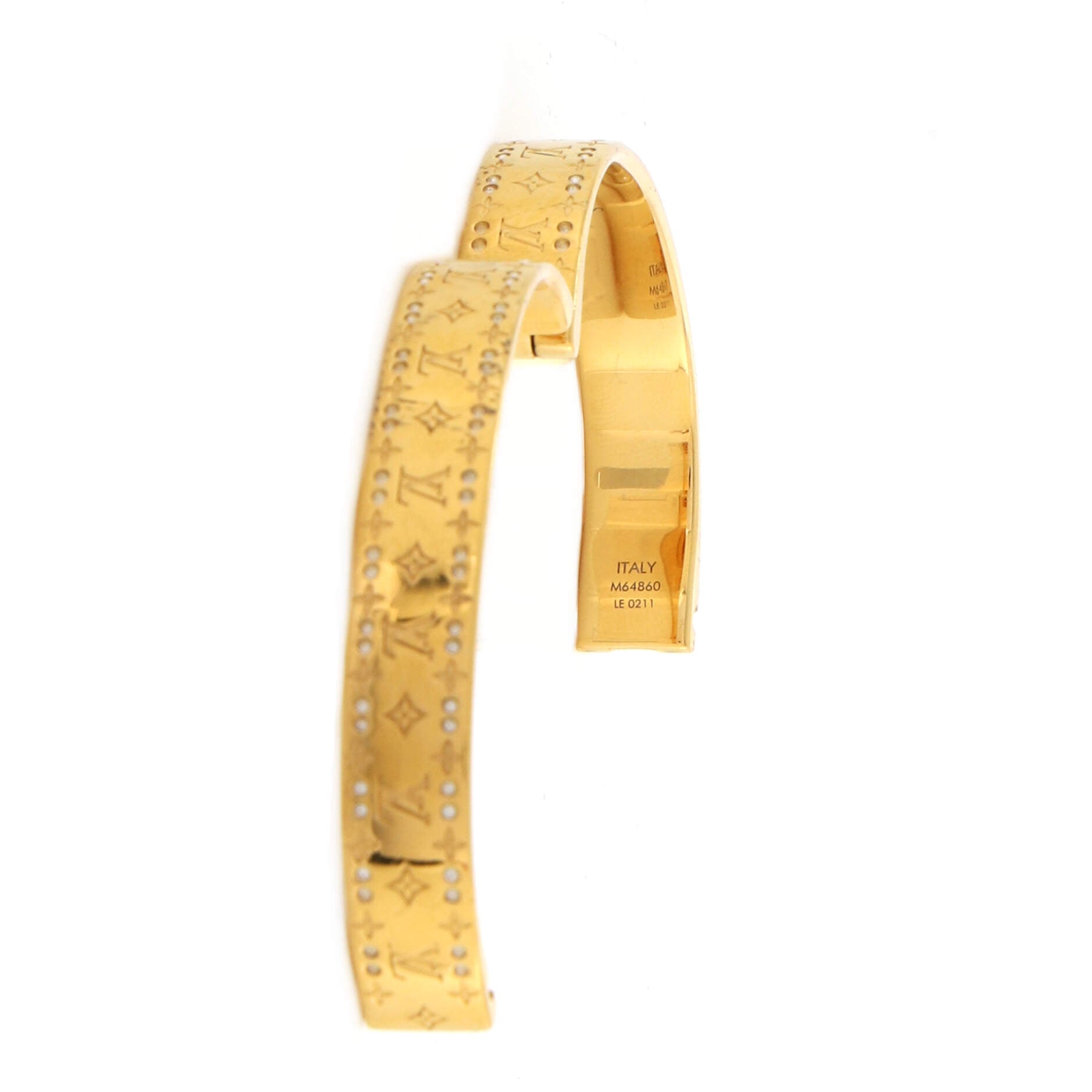 Shop Louis Vuitton MONOGRAM Nanogram strass bracelet (M64860) by