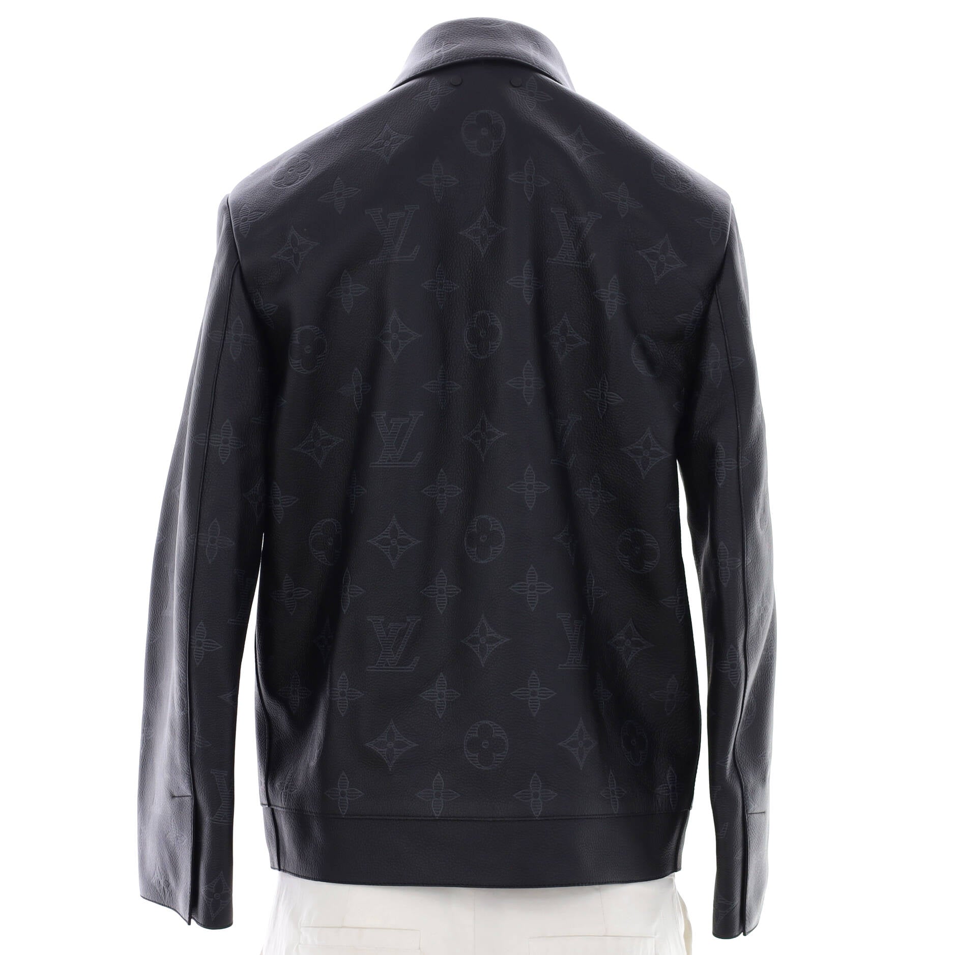 Louis Vuitton Monogram Cotton Jersey Bomber Dark Grey