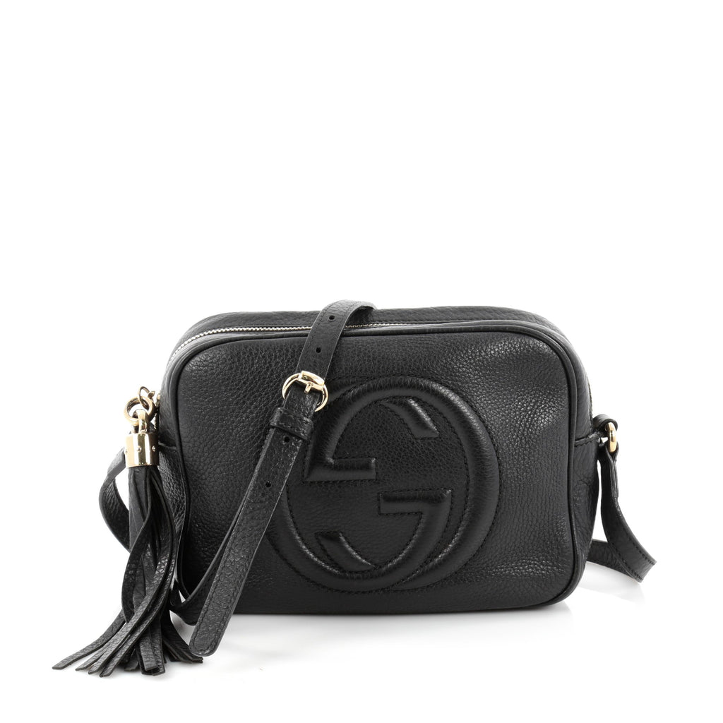 Buy Gucci Soho Disco Crossbody Leather Small Black 2174401 – Trendlee