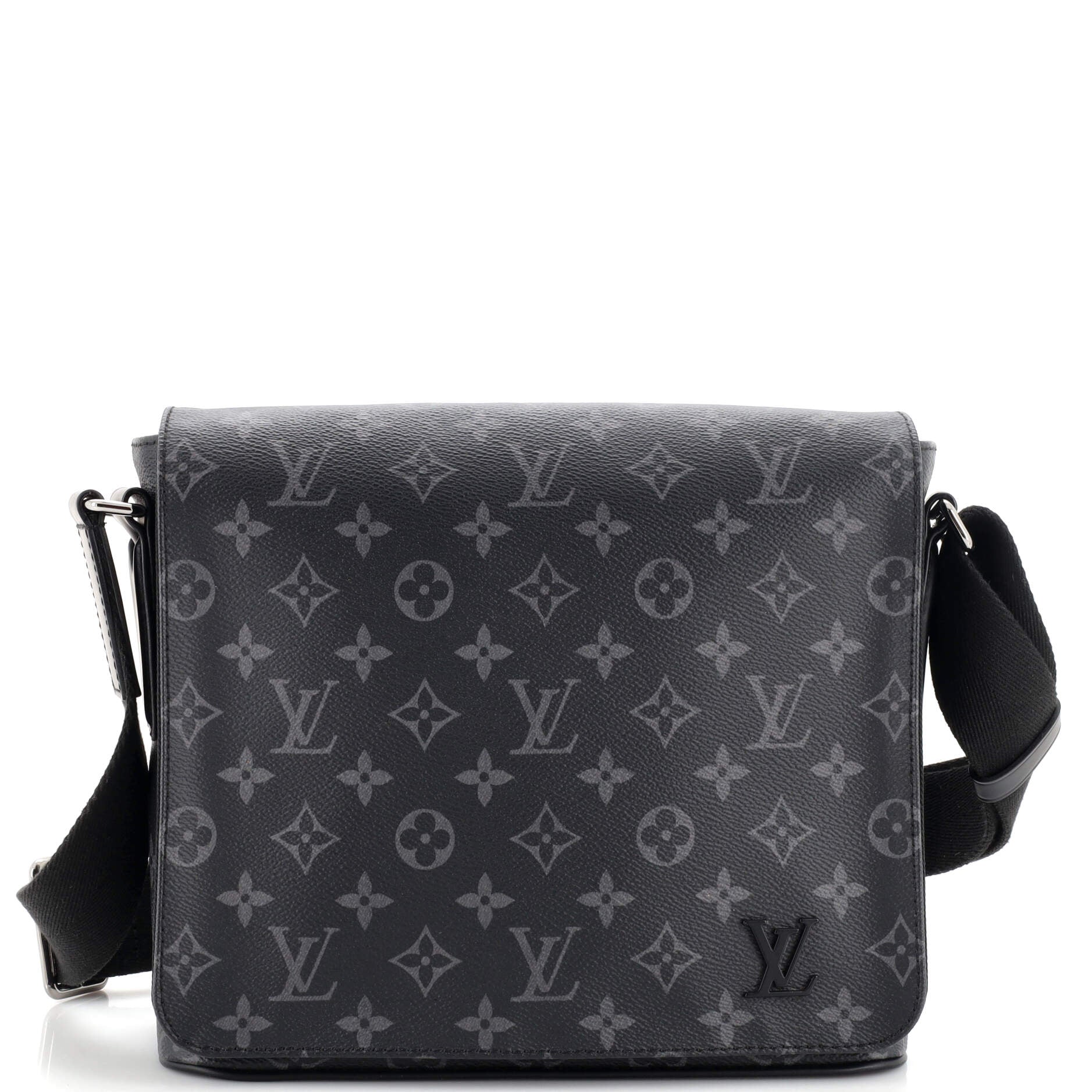 Louis Vuitton, Bags, Louis Vuitton District Messenger Bag Monogram  Eclipse Canvas Pm Black