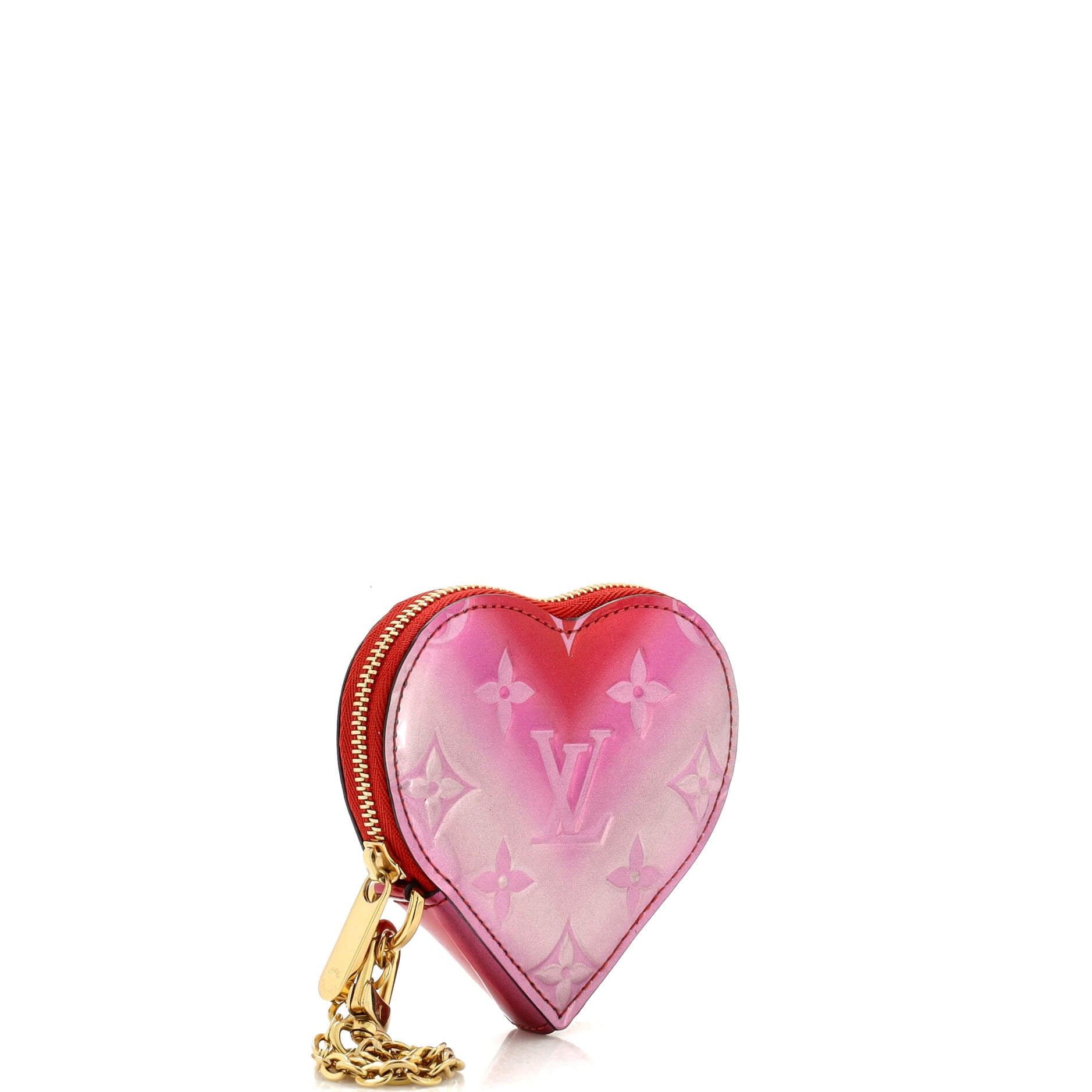 Louis Vuitton Limited Edition Vernis Monogram Degrade Heart Coin