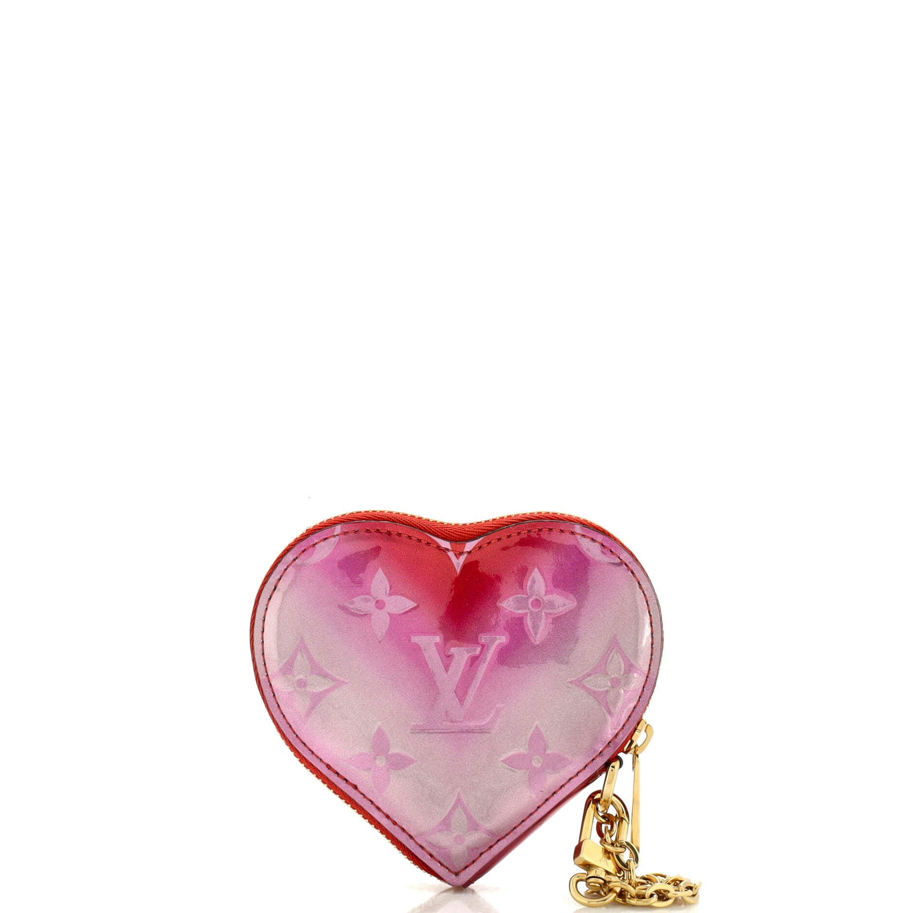 Louis Vuitton Limited Edition Vernis Monogram Degrade Heart Coin