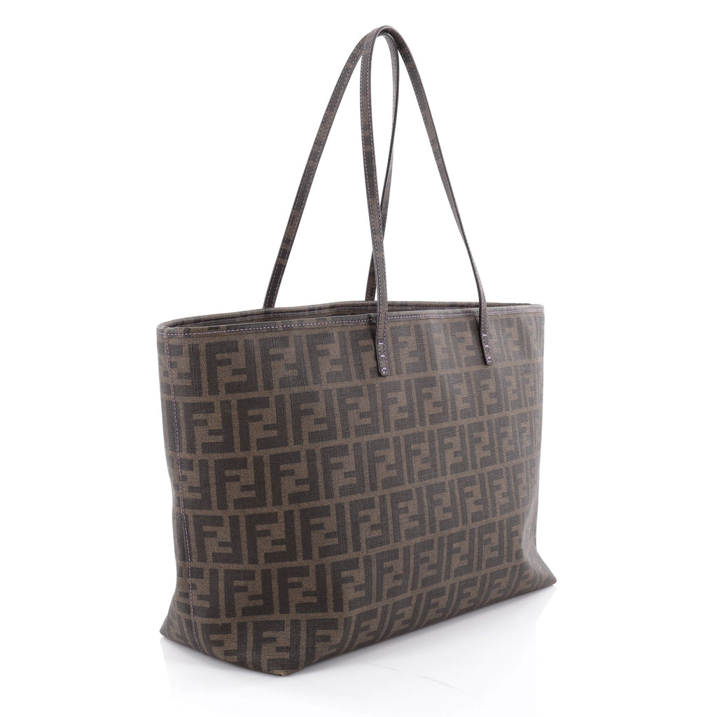 Buy Fendi Roll Tote Zucca Coated Canvas Large Brown 2177901 – Trendlee