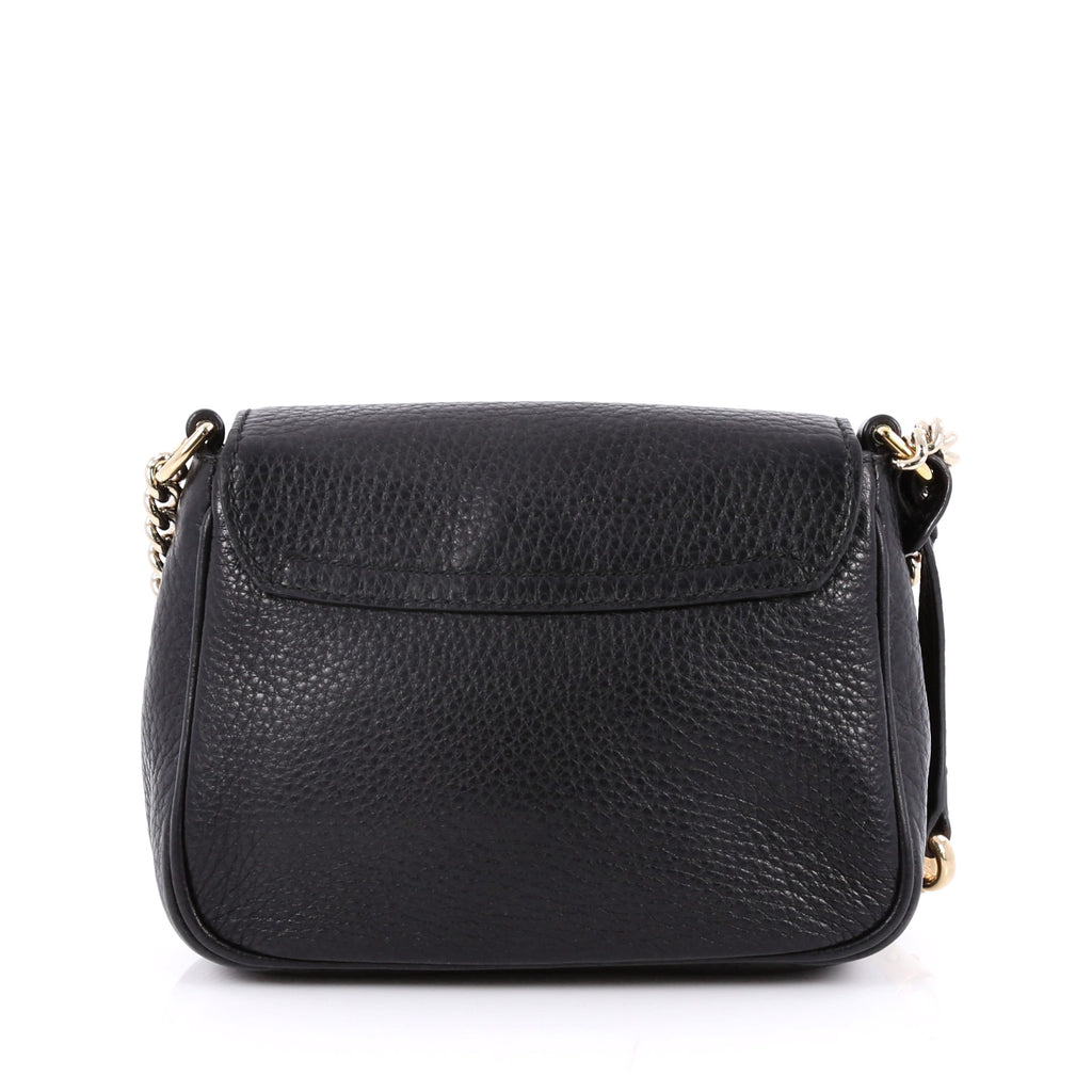 Buy Gucci Soho Chain Strap Crossbody Bag Leather Small Black 2187401 – Rebag
