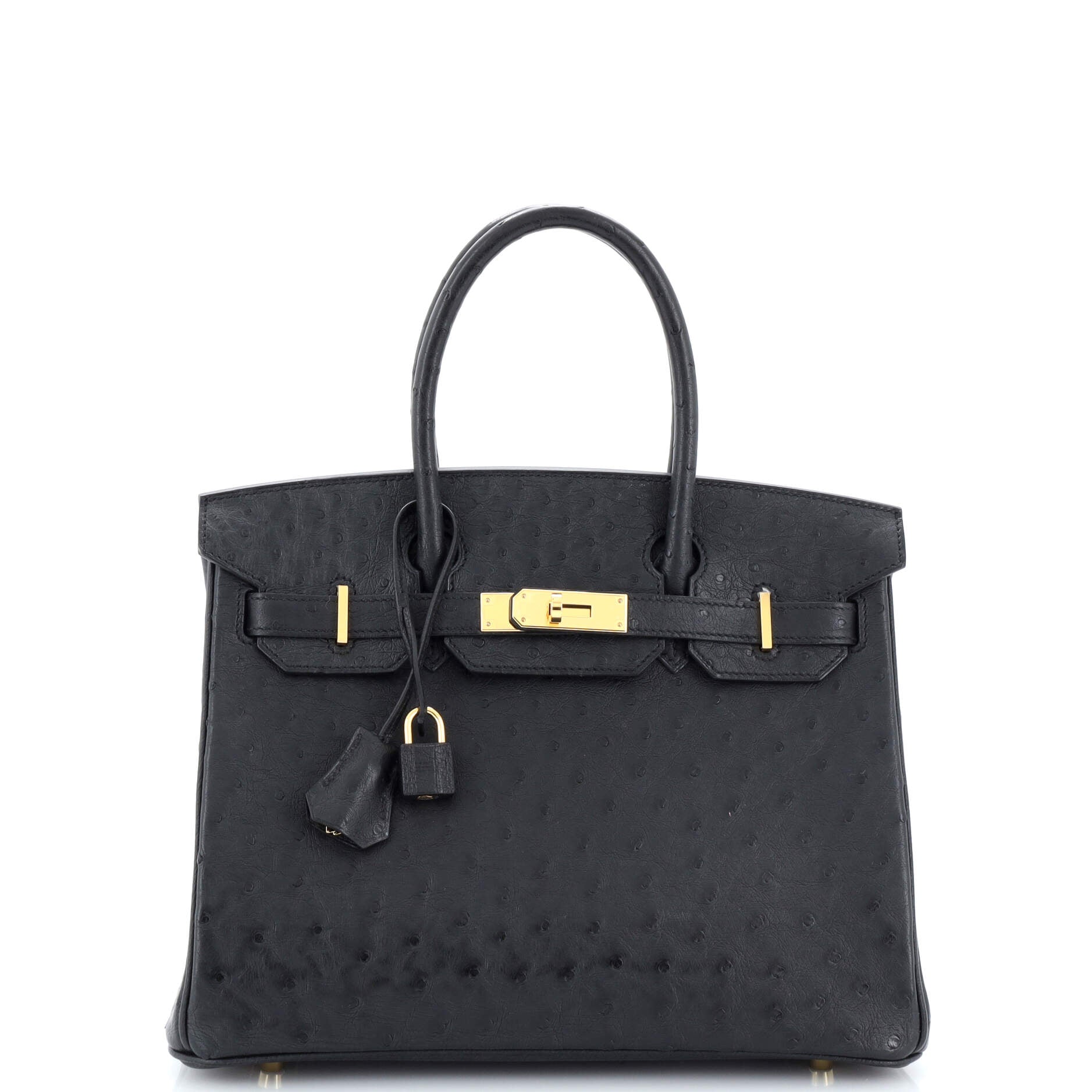 hermes black ostrich birkin bag