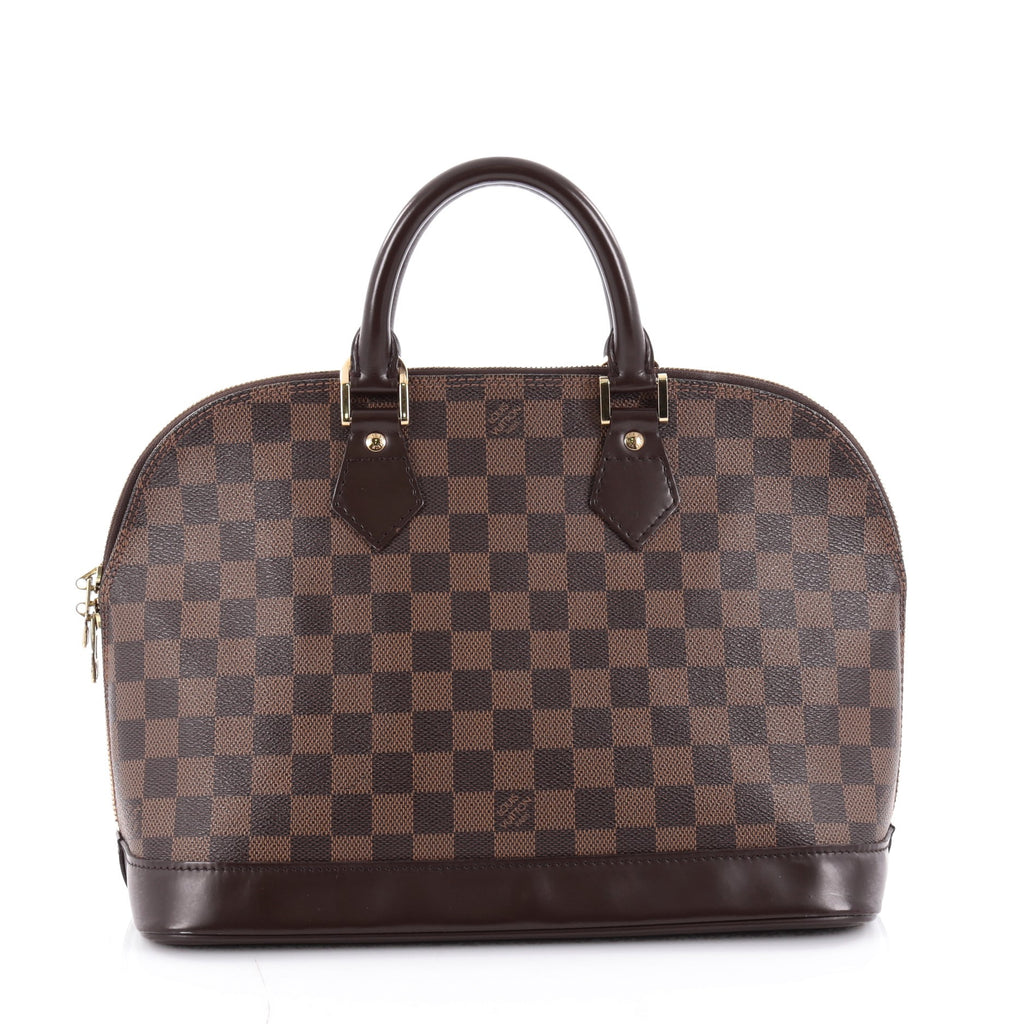 Buy Louis Vuitton Vintage Alma Handbag Damier PM Brown 2191603 – Trendlee