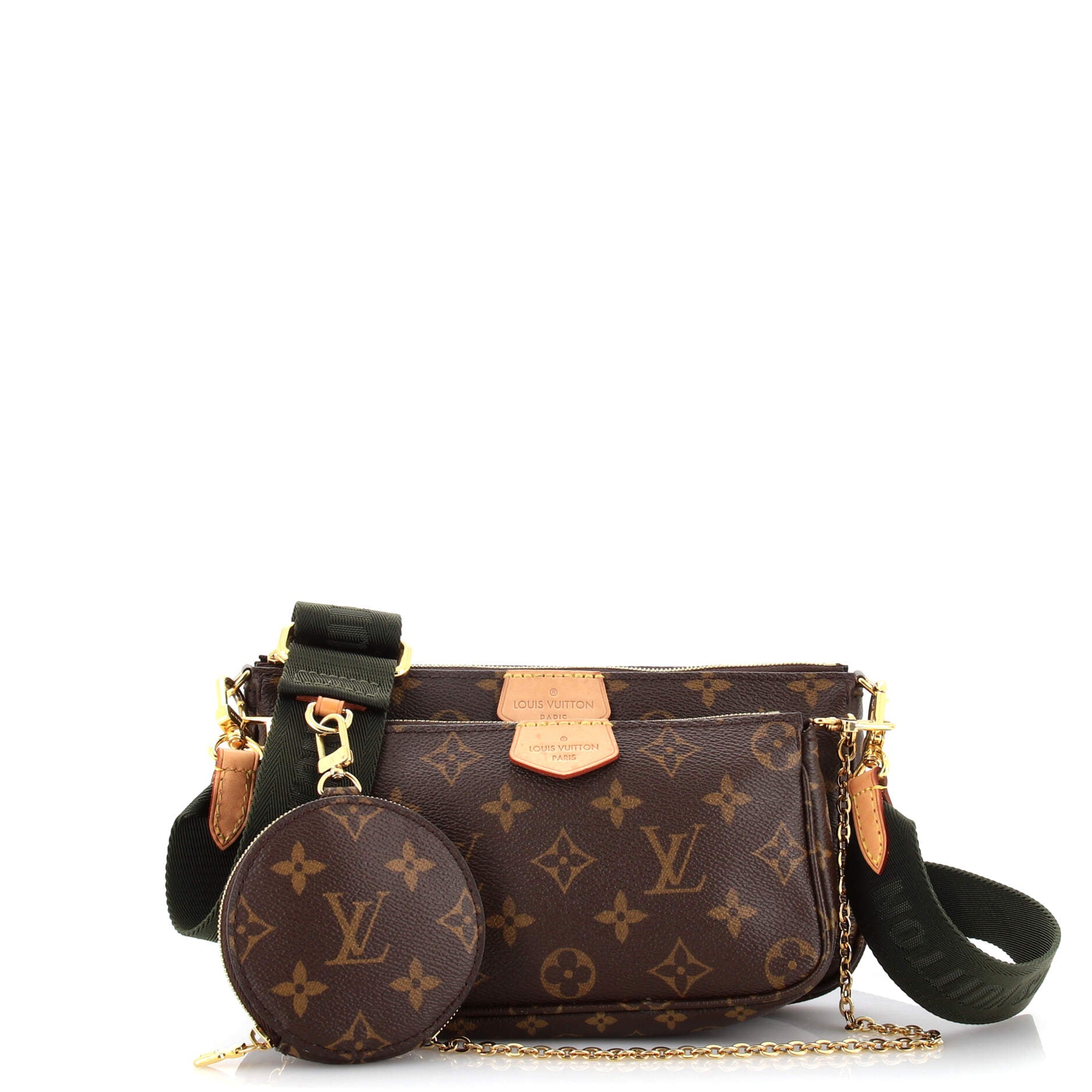 Louis Vuitton Multi Pochette Accessoires Monogram Canvas Shoulder Bag Brown