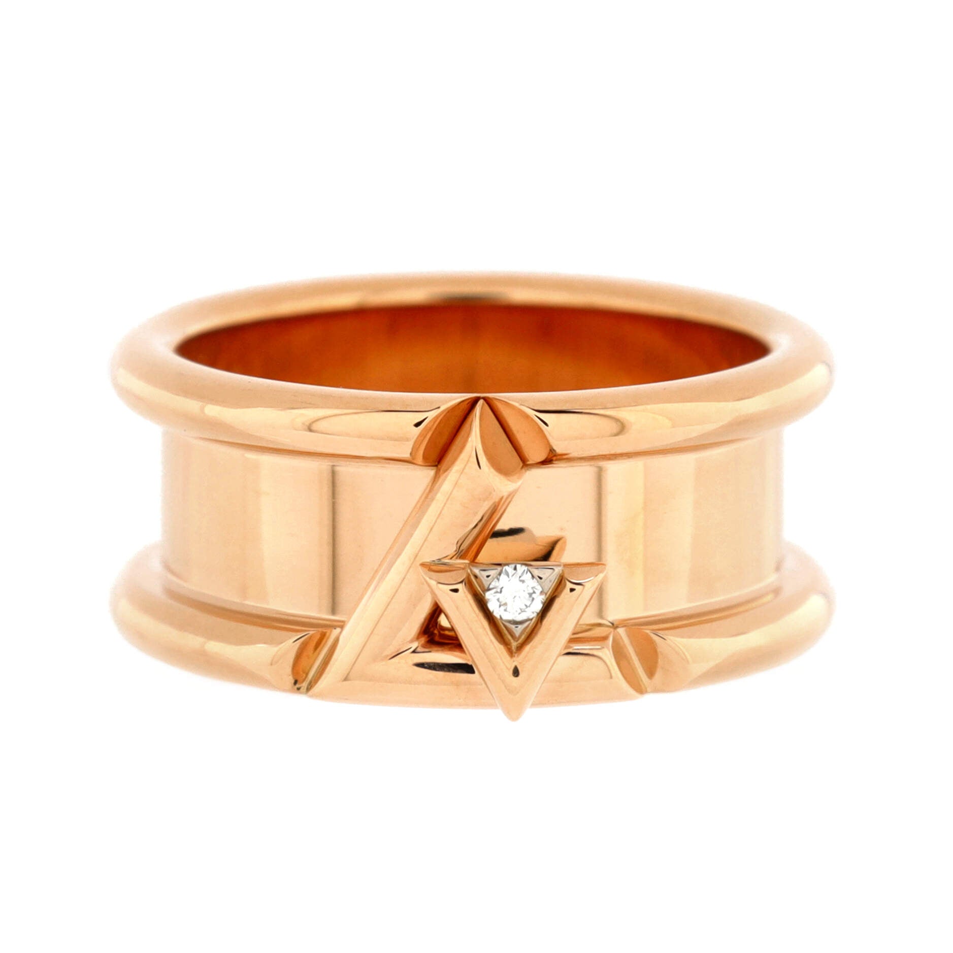 Louis Vuitton LV Volt Multi Ring, Yellow Gold Gold. Size 47