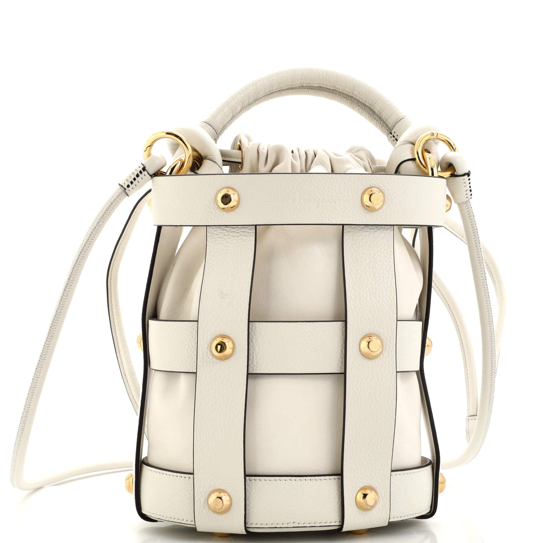 Cage Bucket Bag Leather Small