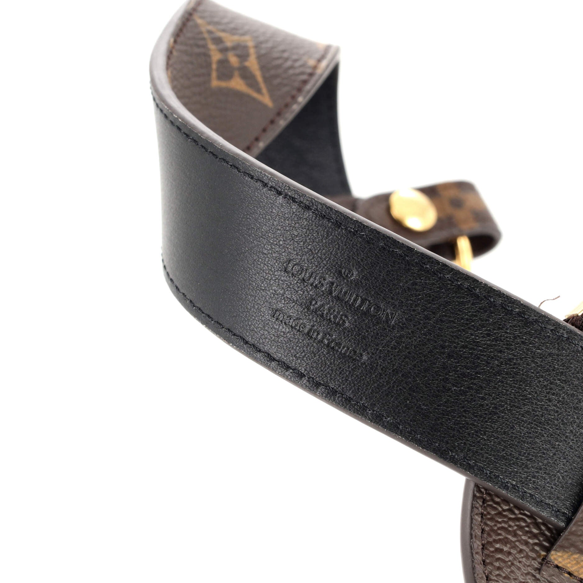 Louis Vuitton 2010s Pre-owned engraved-logo Buckle Belt - Brown