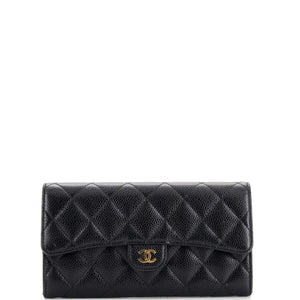 Chanel Classic Flap Wallet Black Lambskin SHW  Luxury Helsinki