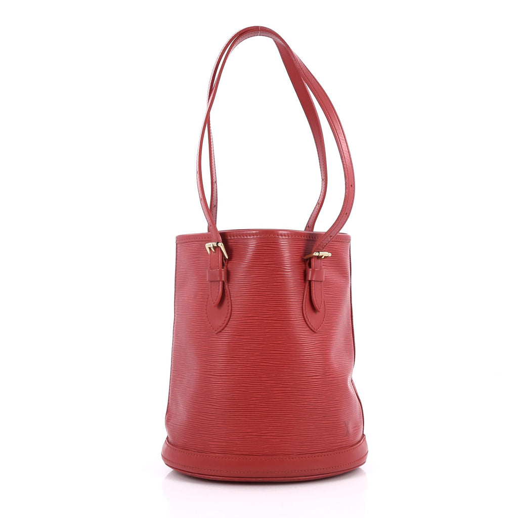Buy Louis Vuitton Petit Bucket Bag Epi Leather Red 2211203 – Rebag
