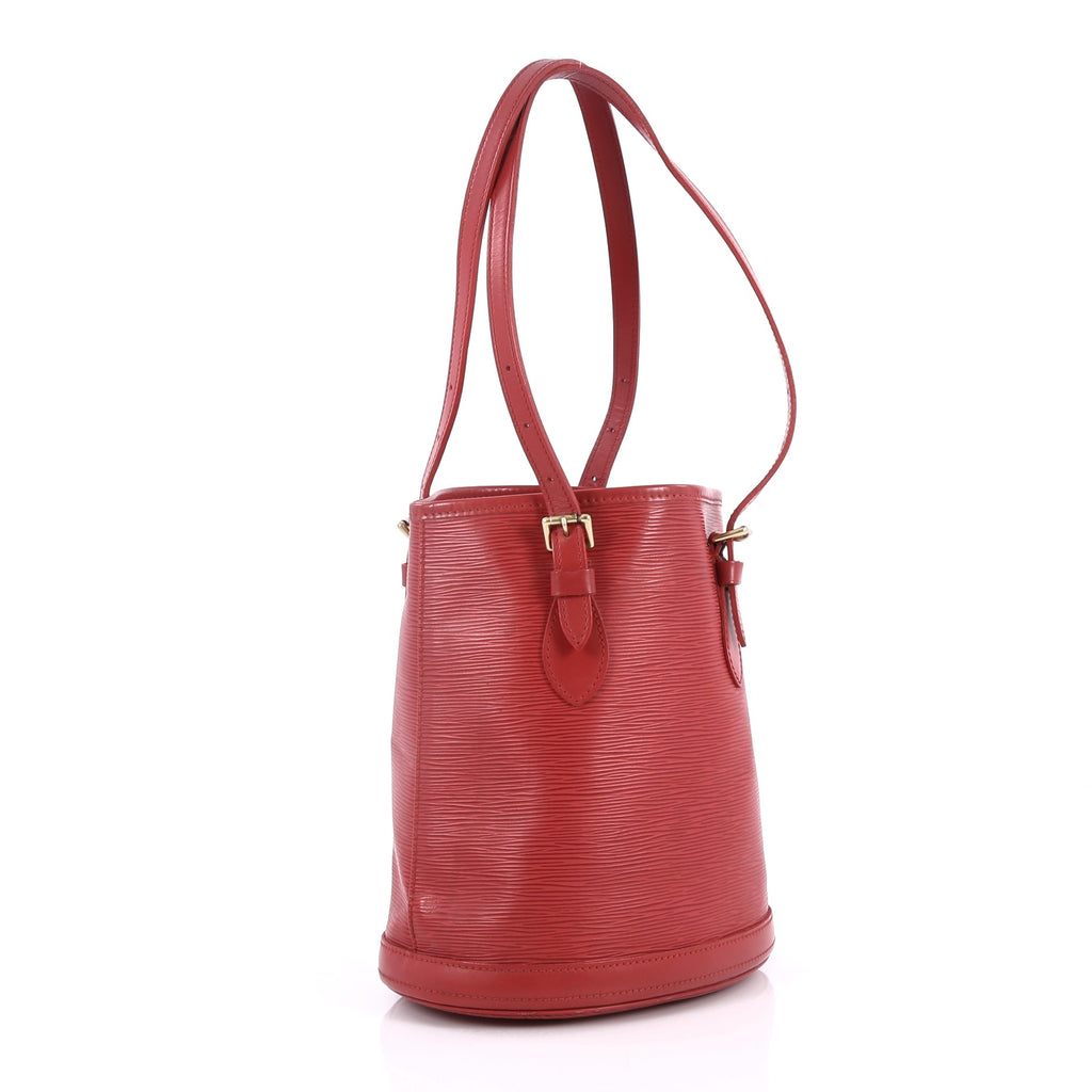 Buy Louis Vuitton Petit Bucket Bag Epi Leather Red 2211203 – Trendlee