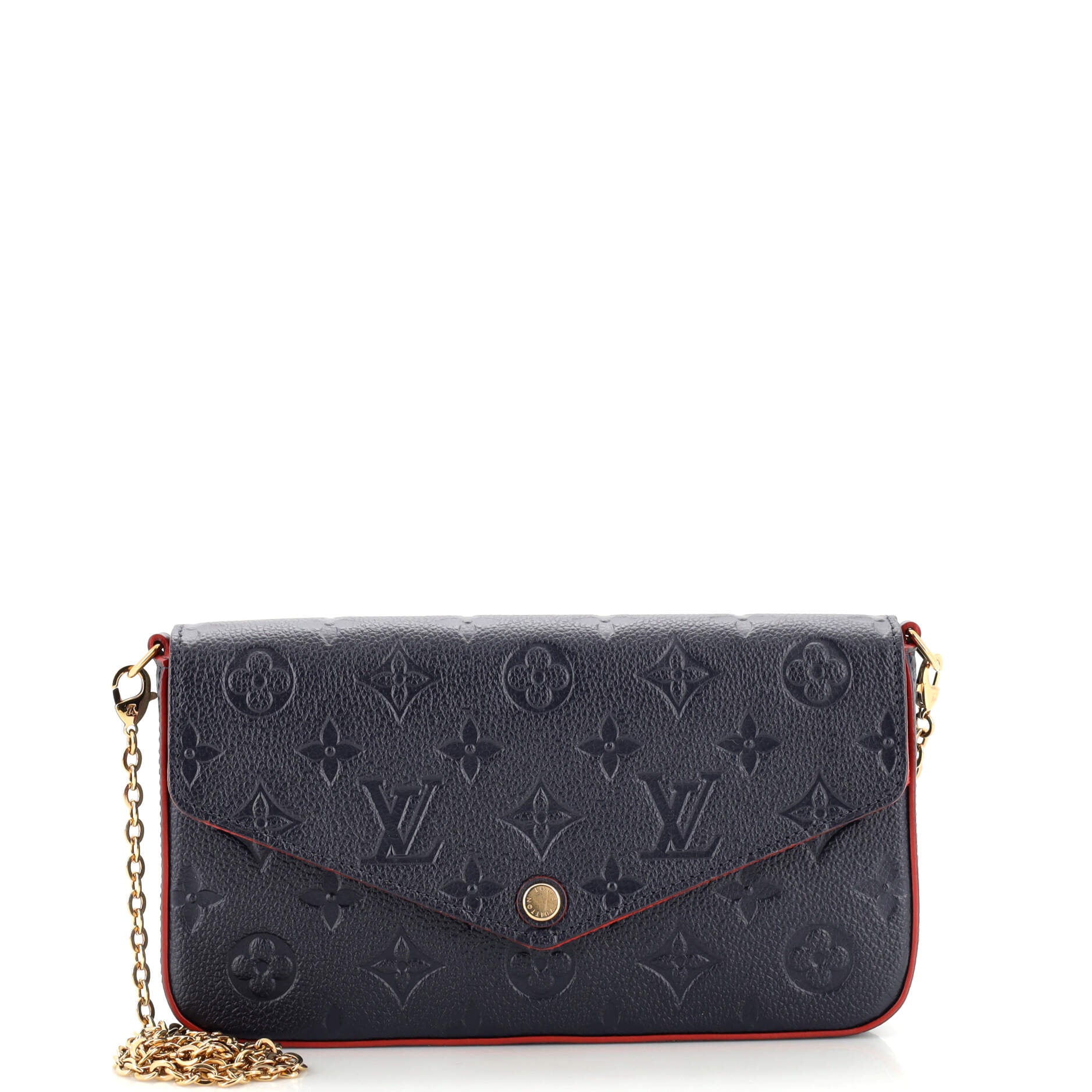 Louis Vuitton Felicie Pochette Monogram Empreinte Leather Pink