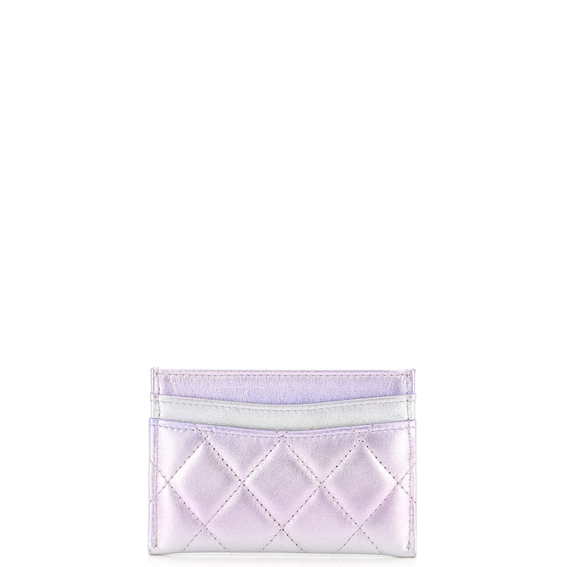 Chanel Classic Card Holder Quilted Gradient Metallic Calfskin with Gradient Hardware Multicolor