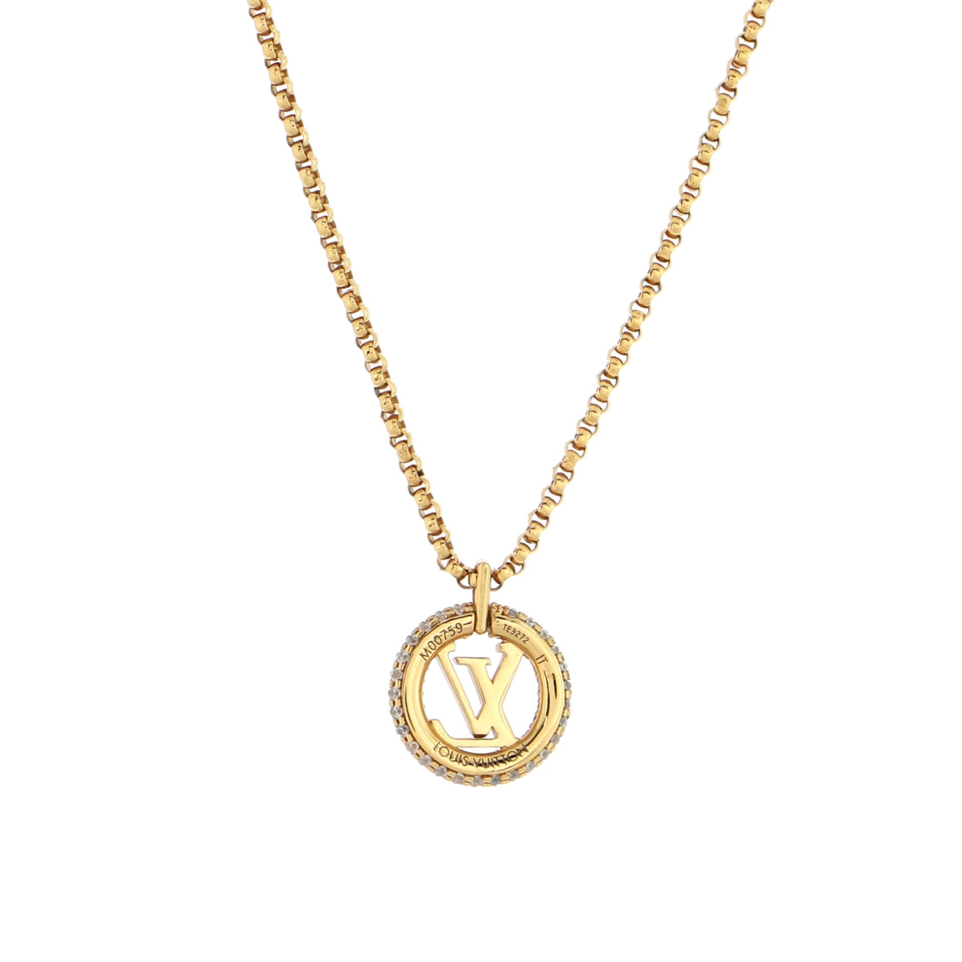 Louis Vuitton Louisette Pendant Necklace - Gold-Plated Pendant Necklace,  Necklaces - LOU723493