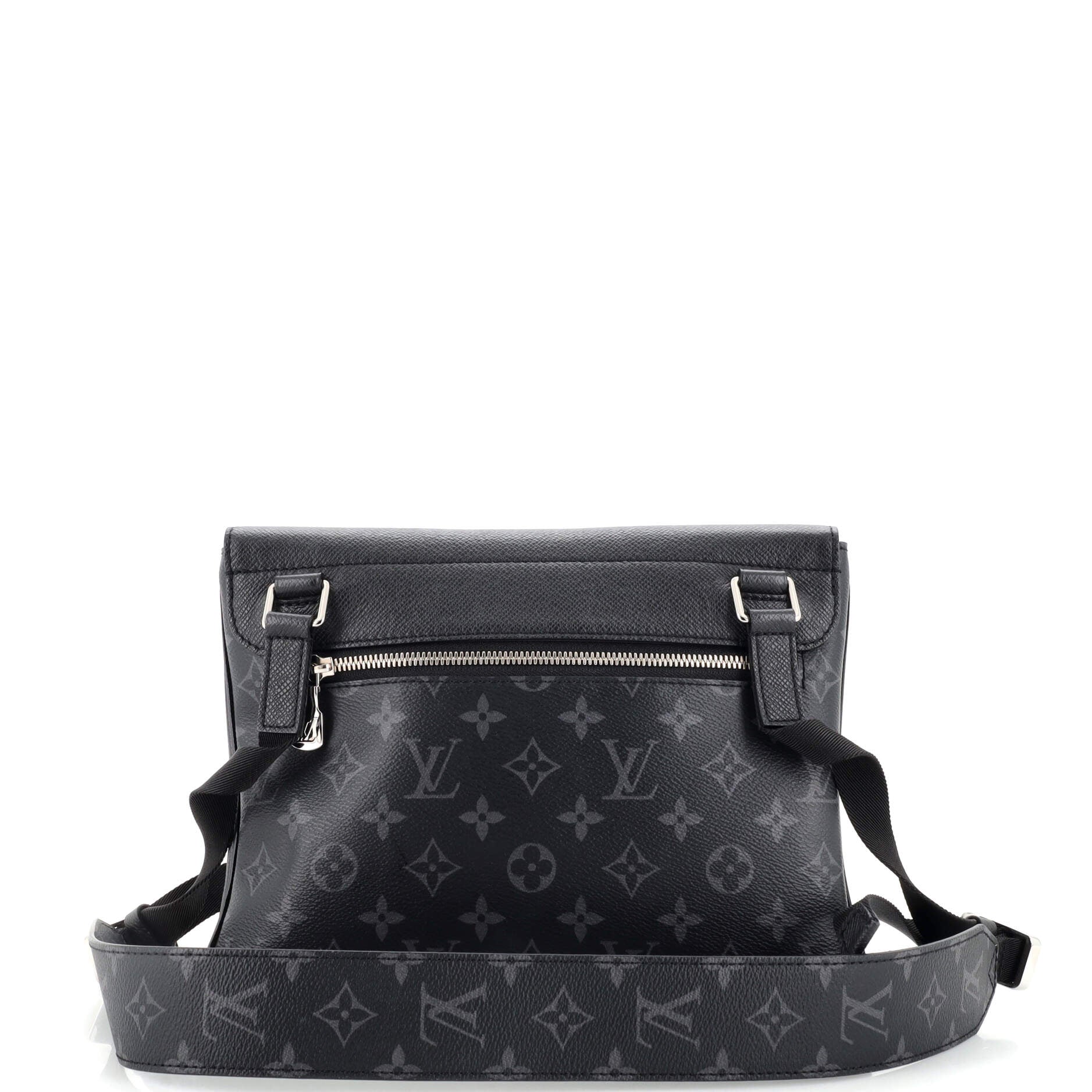 Pre-owned Louis Vuitton Citadine Cloth Crossbody Bag In Black