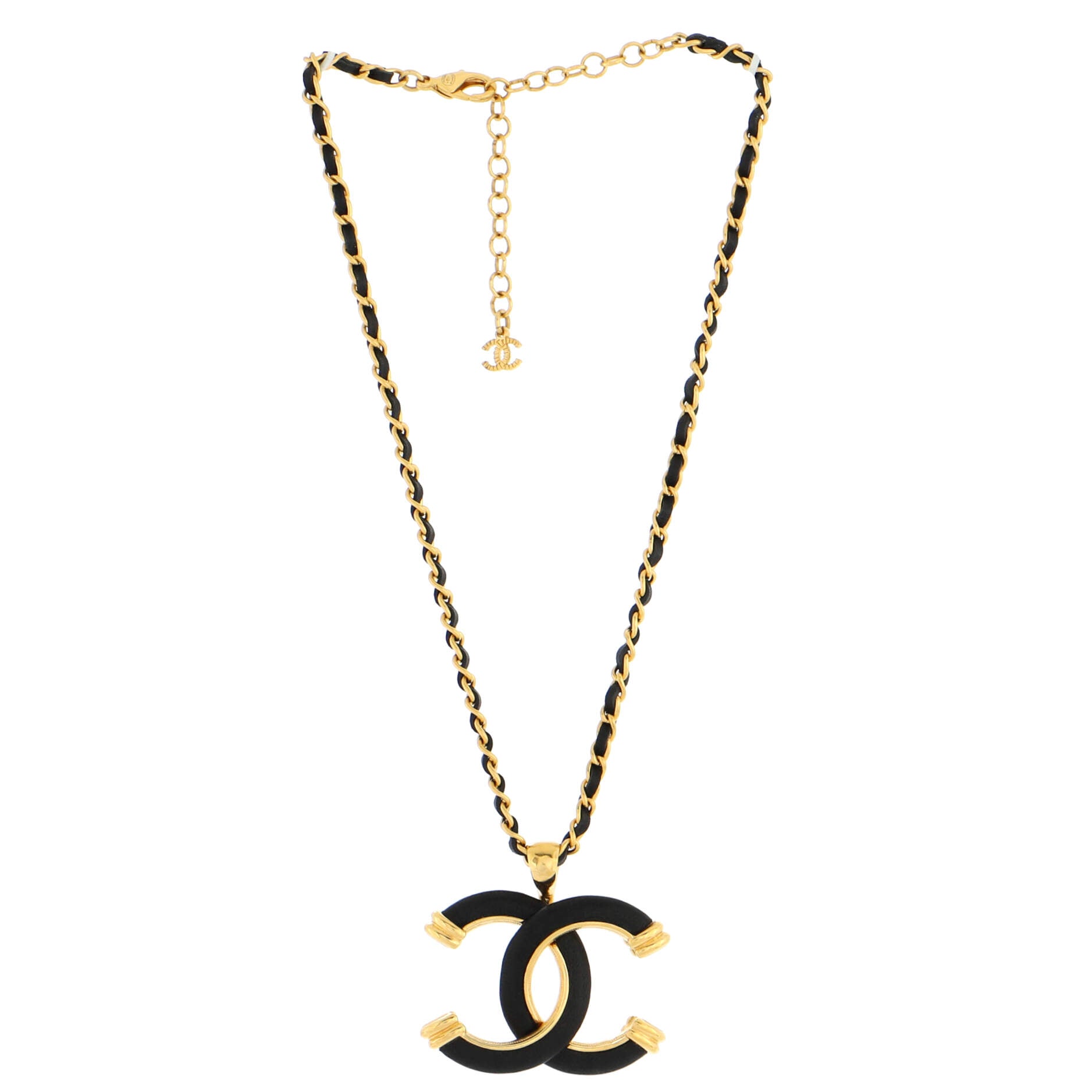 Chanel Vintage Gold Metal Chain CC Turnlock Bracelet, 1996