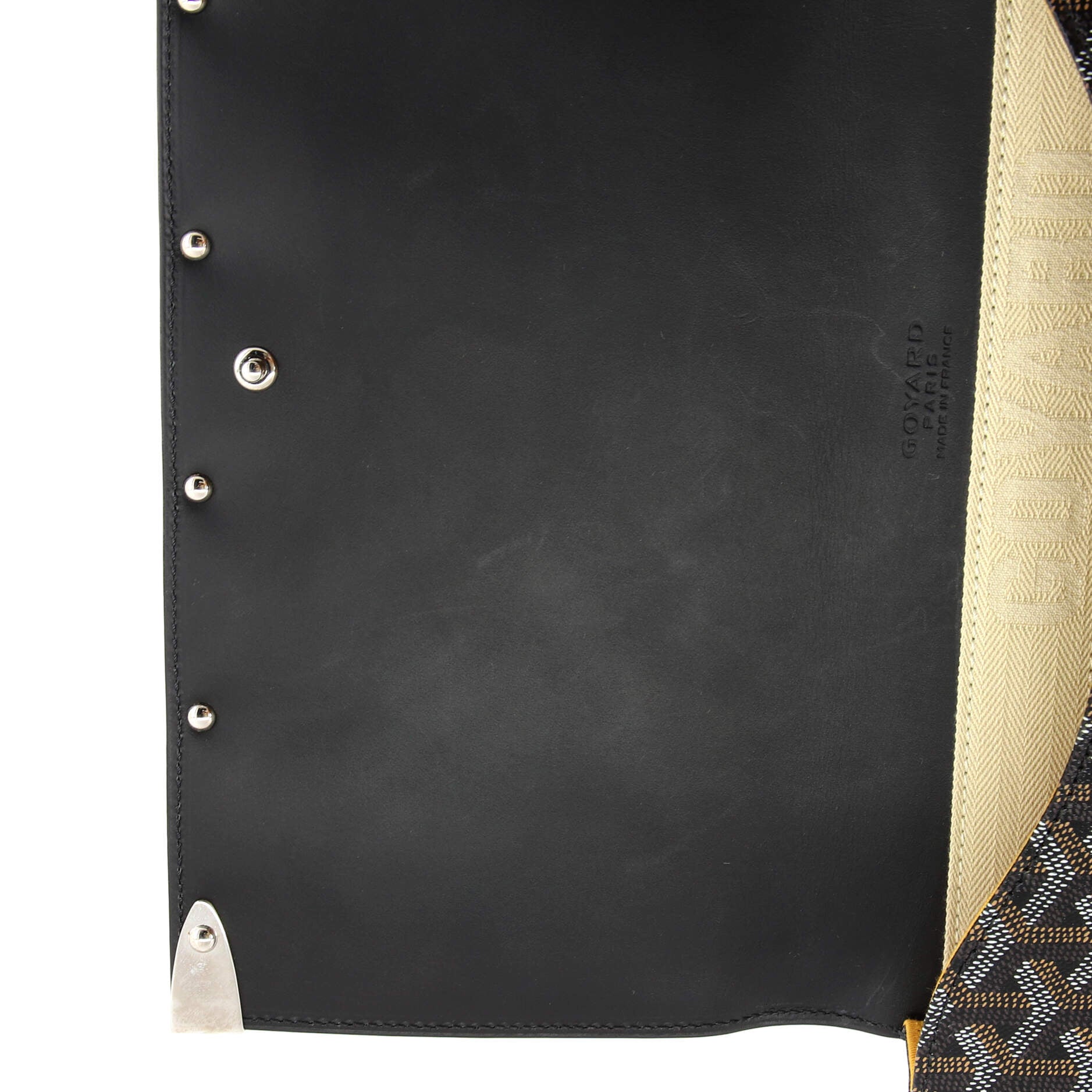 Goyard Black/Brown Goyardine Coated Canvas and Leather Monte Carlo