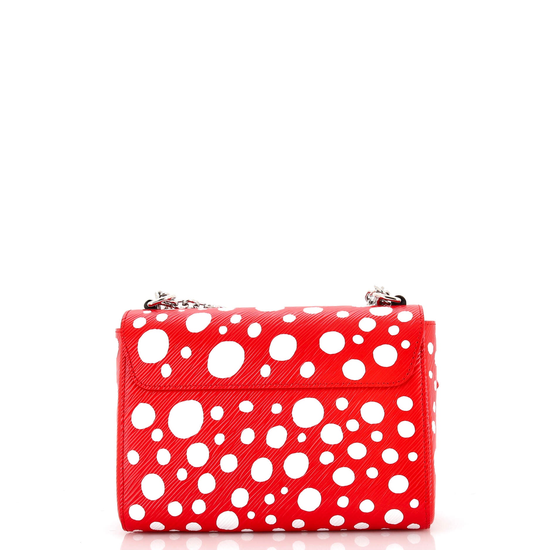 Louis Vuitton Twist Handbag Epi Leather with Yayoi Kusama Infinity Dots  Detail MM Black 21372154