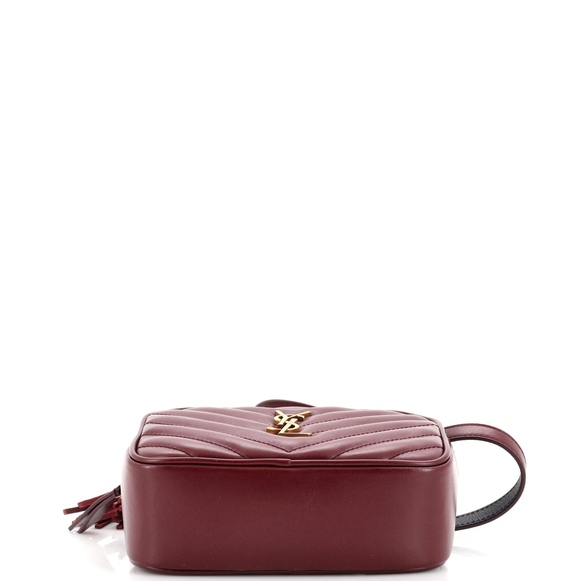 Saint Laurent Lou Belt Bag Leather Red