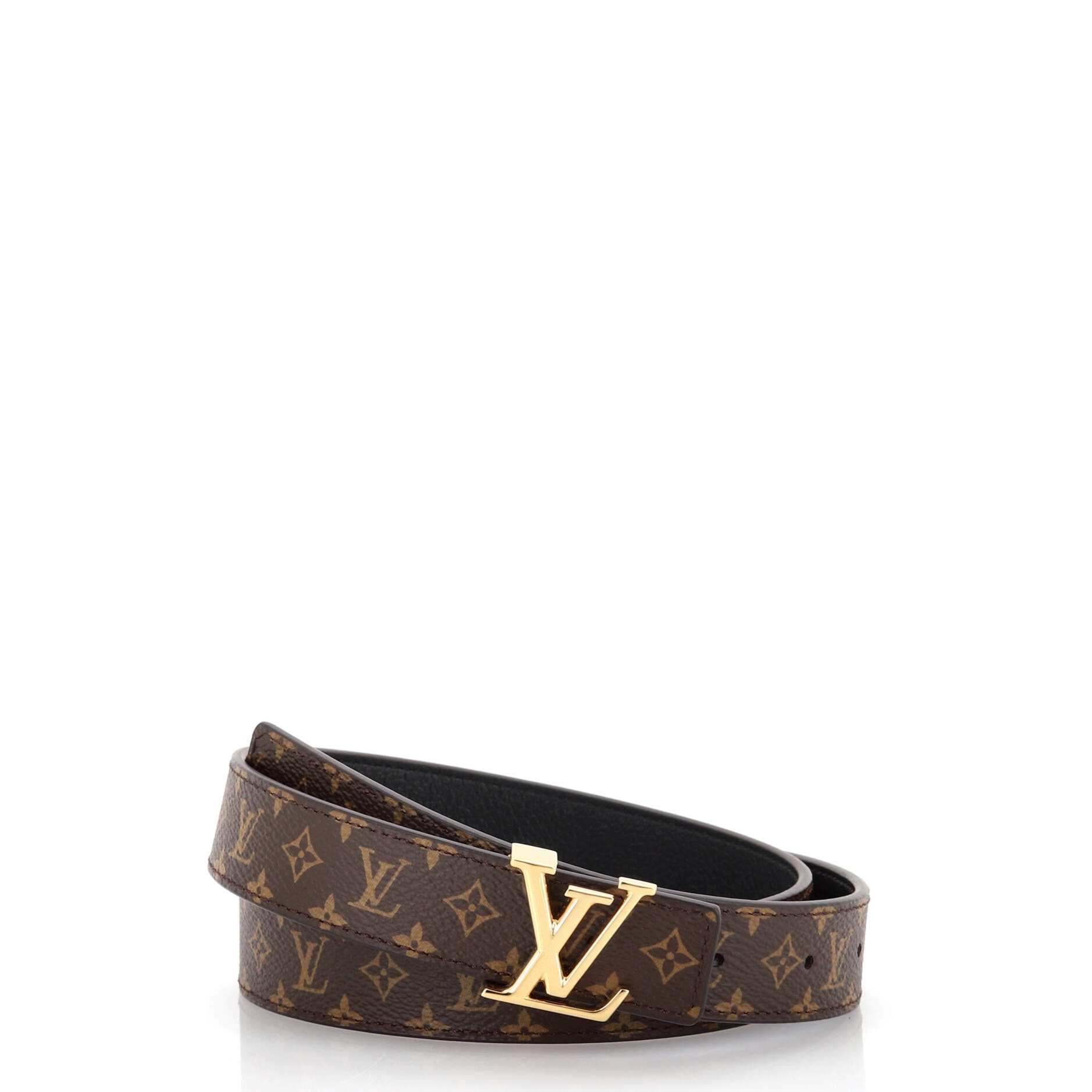 Louis Vuitton 2010s Pre-Owned Engraved-Logo Buckle Belt - Brown for Women