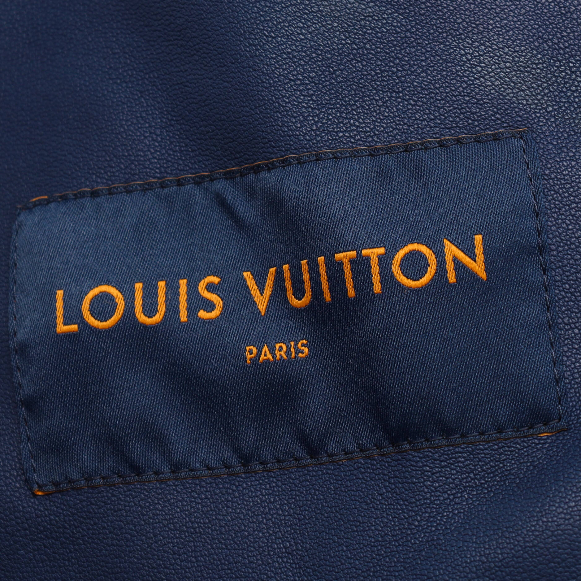 Louis Vuitton® Distorted Damier Denim Jacket Indigo. Size 60