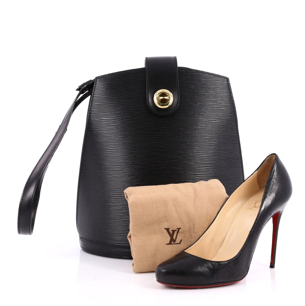 Buy Louis Vuitton Cluny Shoulder Bag Epi Leather Black 2238701 – Trendlee