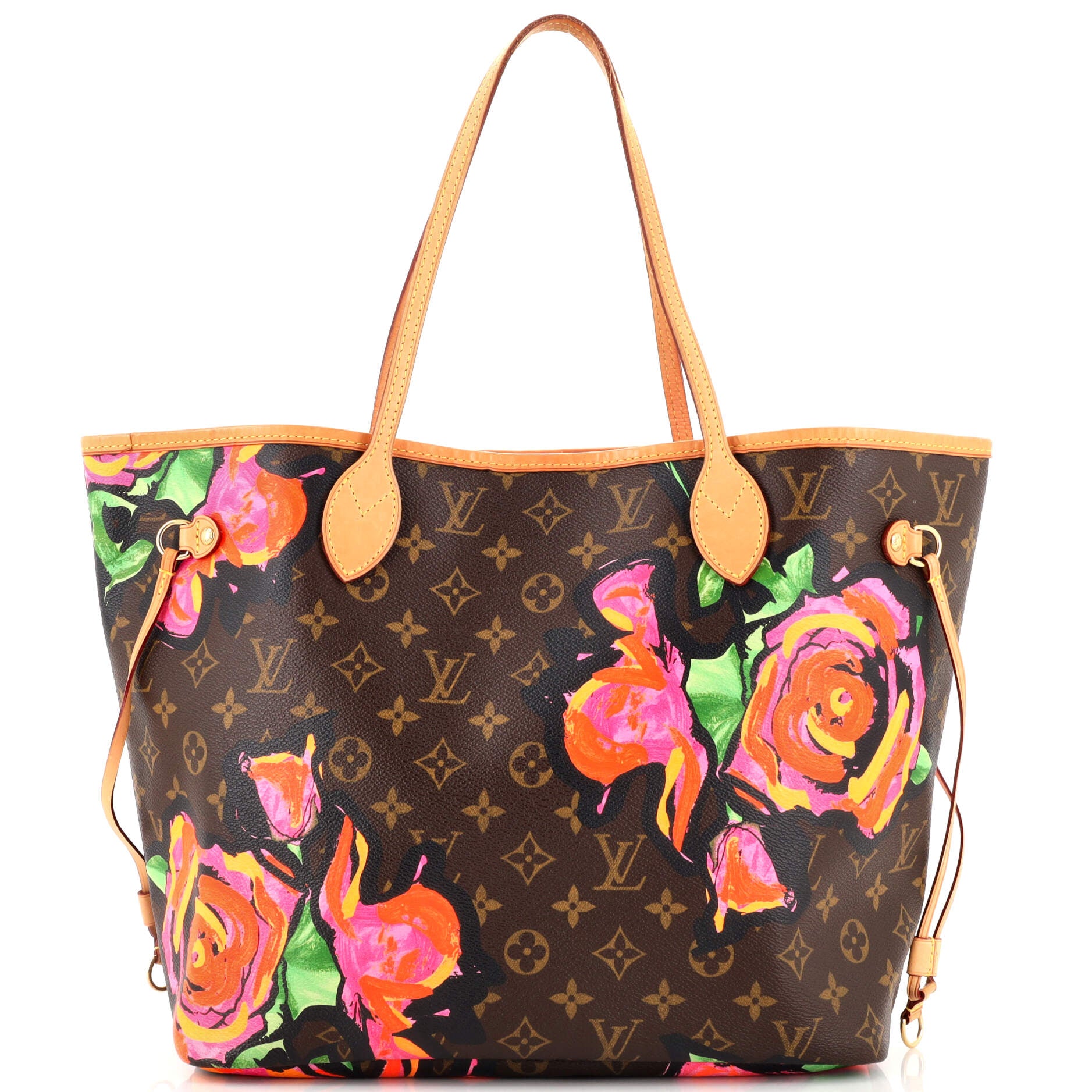 Louis Vuitton Neverfull Tote Limited Edition Monogram Roses MM at