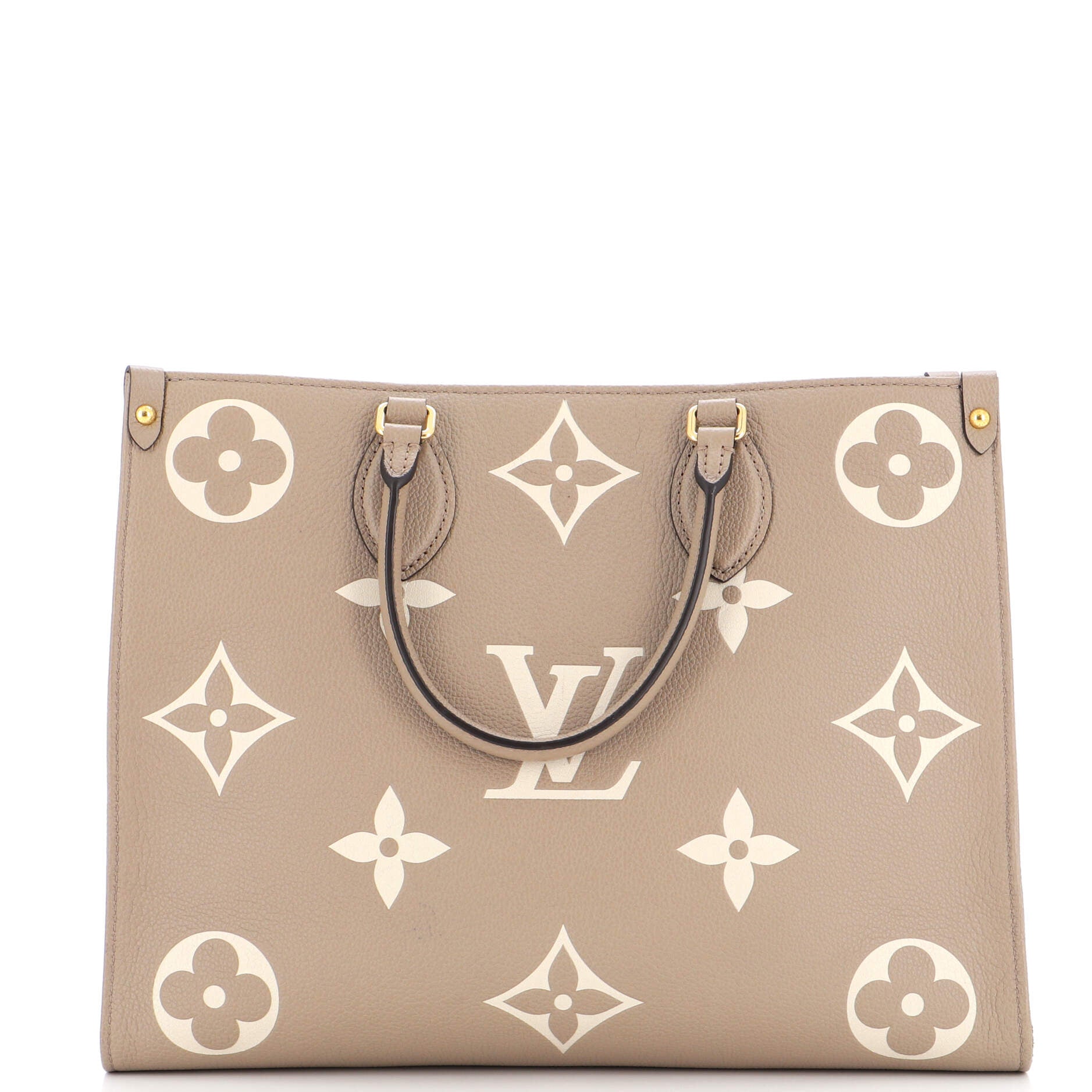 Louis Vuitton, Bags, Louis Vuitton Double Zip Pochette Bicolor Monogram  Empreinte Giant Neutral