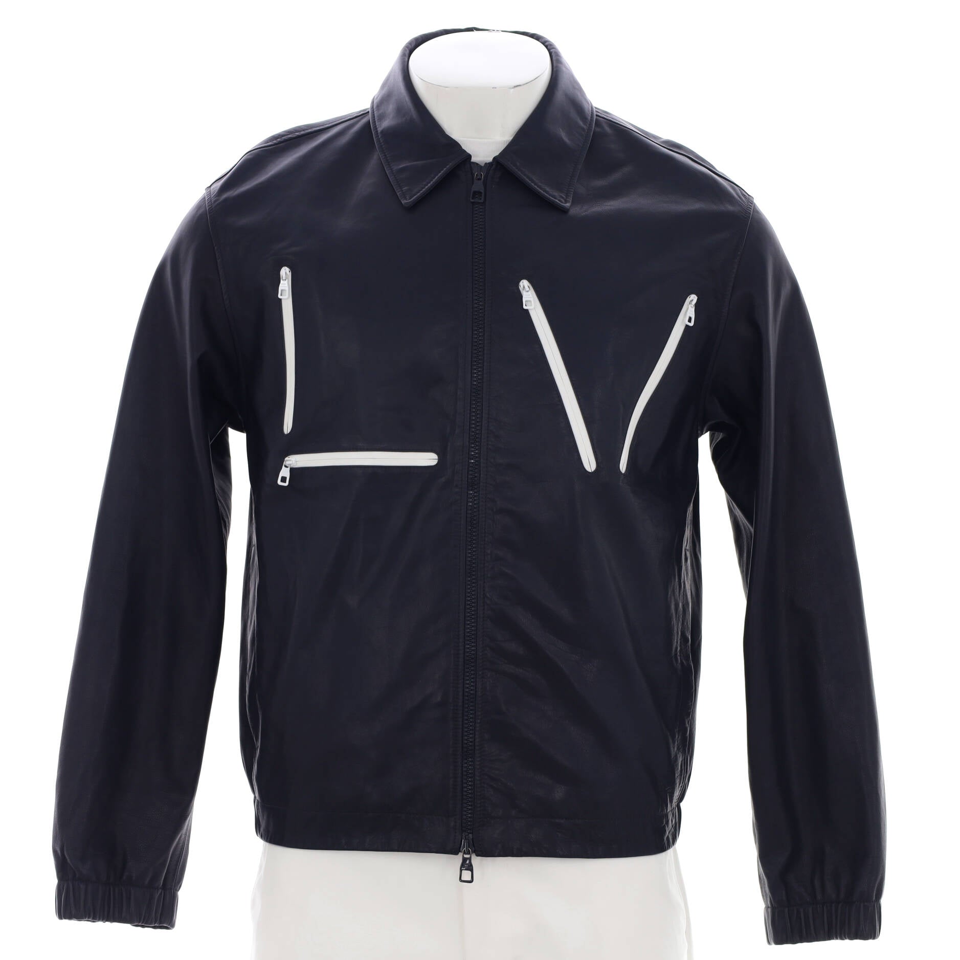 Louis Vuitton 2022 Monogram Bandana Mix Leather Denim Moto Jacket