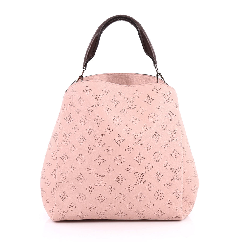 Buy Louis Vuitton Babylone Handbag Mahina Leather PM Pink 2240902 – Rebag