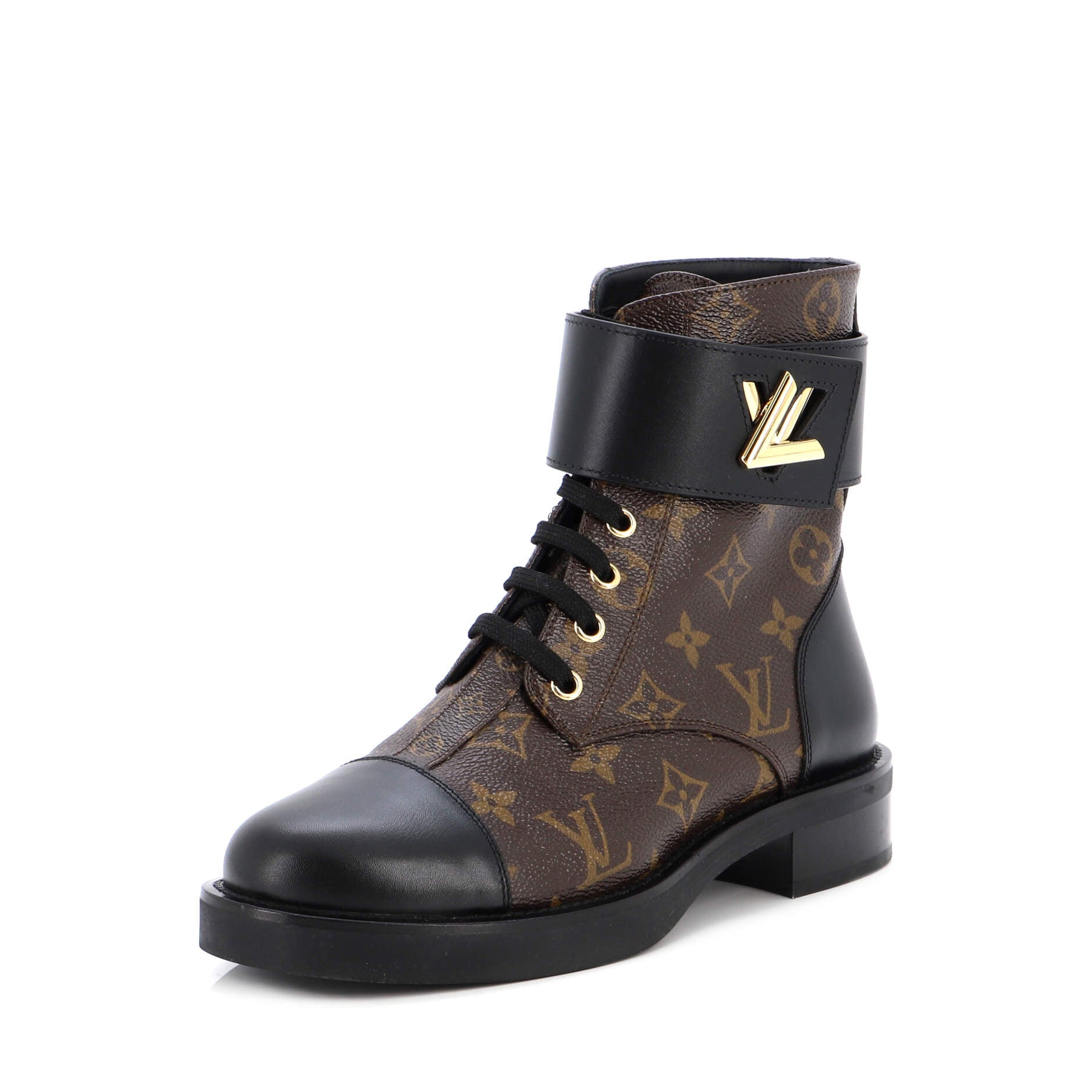 LOUIS VUITTON Ruby Flat Ranger Black. Size 37