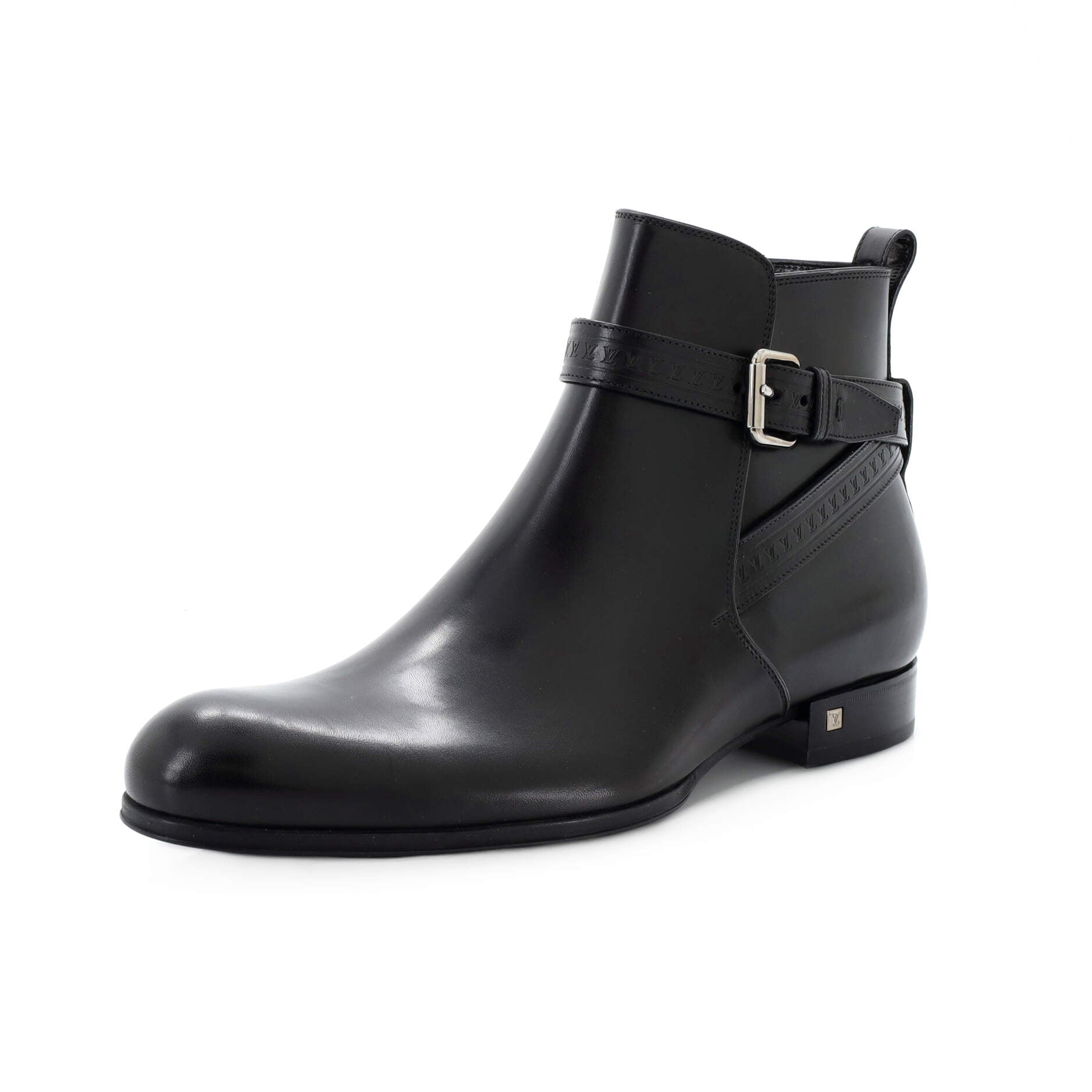 Louis Vuitton Men's Oberkampf Ankle Boots Nubuck with Canvas