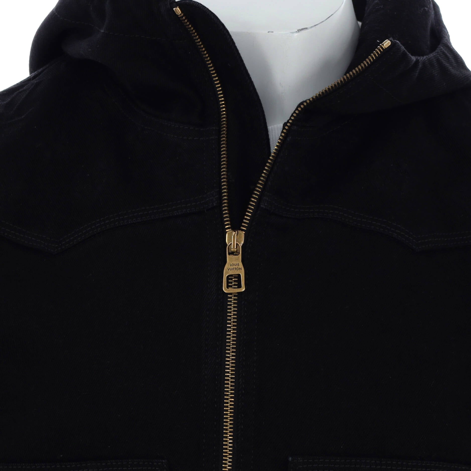 Gradient monogram-pattern shell hooded blouson jacket by Louis Vuitton