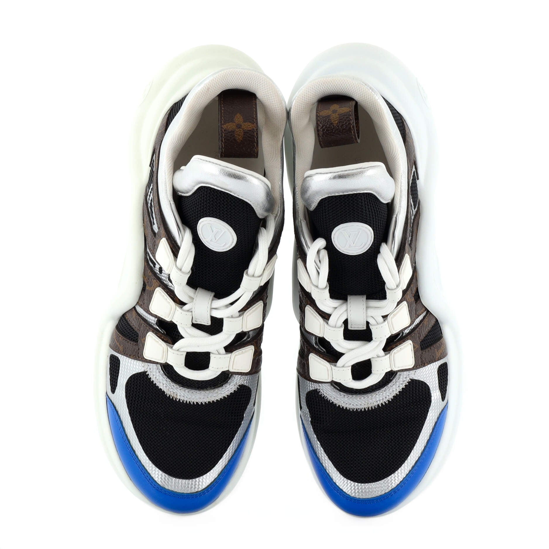 Louis Vuitton LV Squad Sneaker Boots Monogram Iridescent Mesh