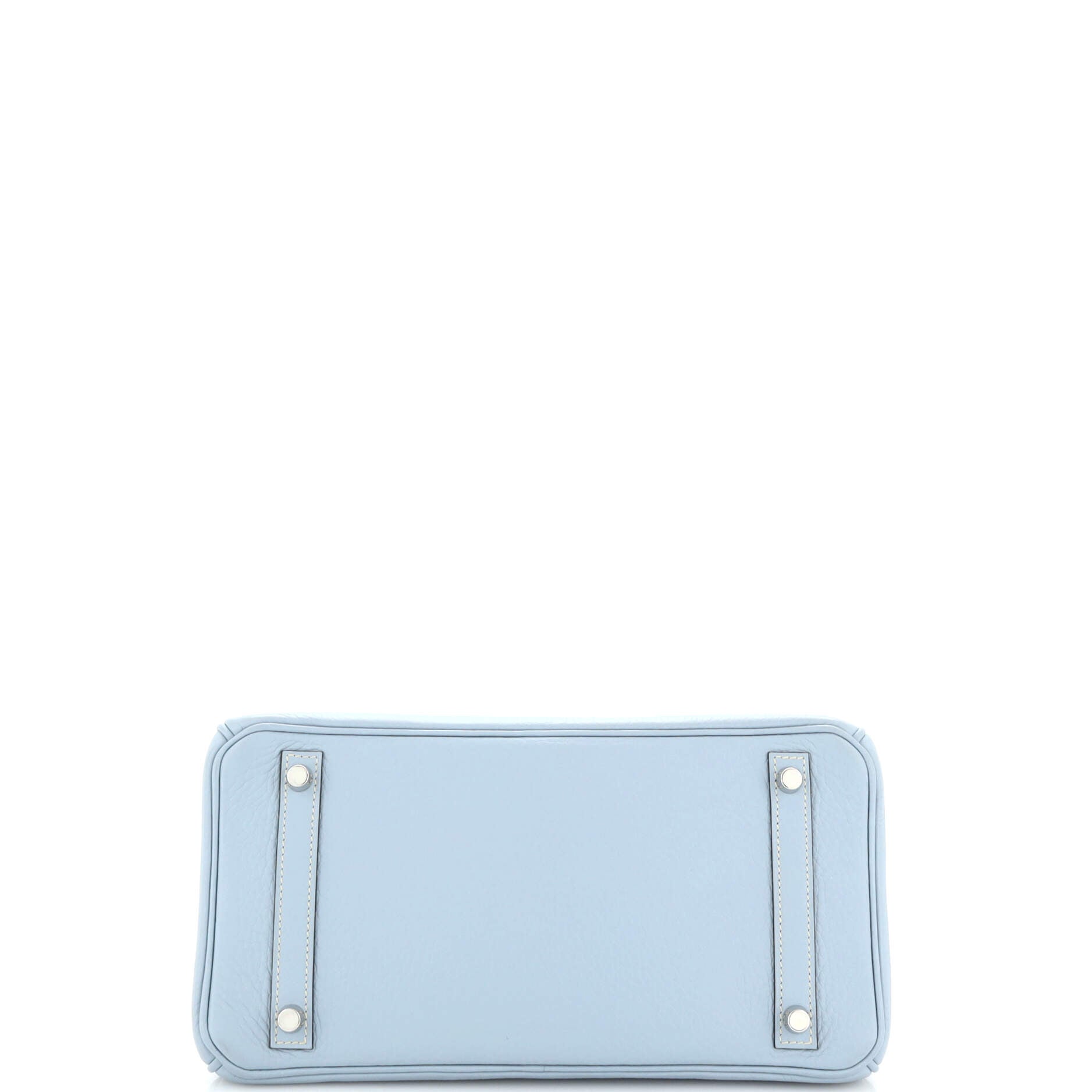 Hermes Birkin Handbag Bleu Lin Clemence with Palladium Hardware 30